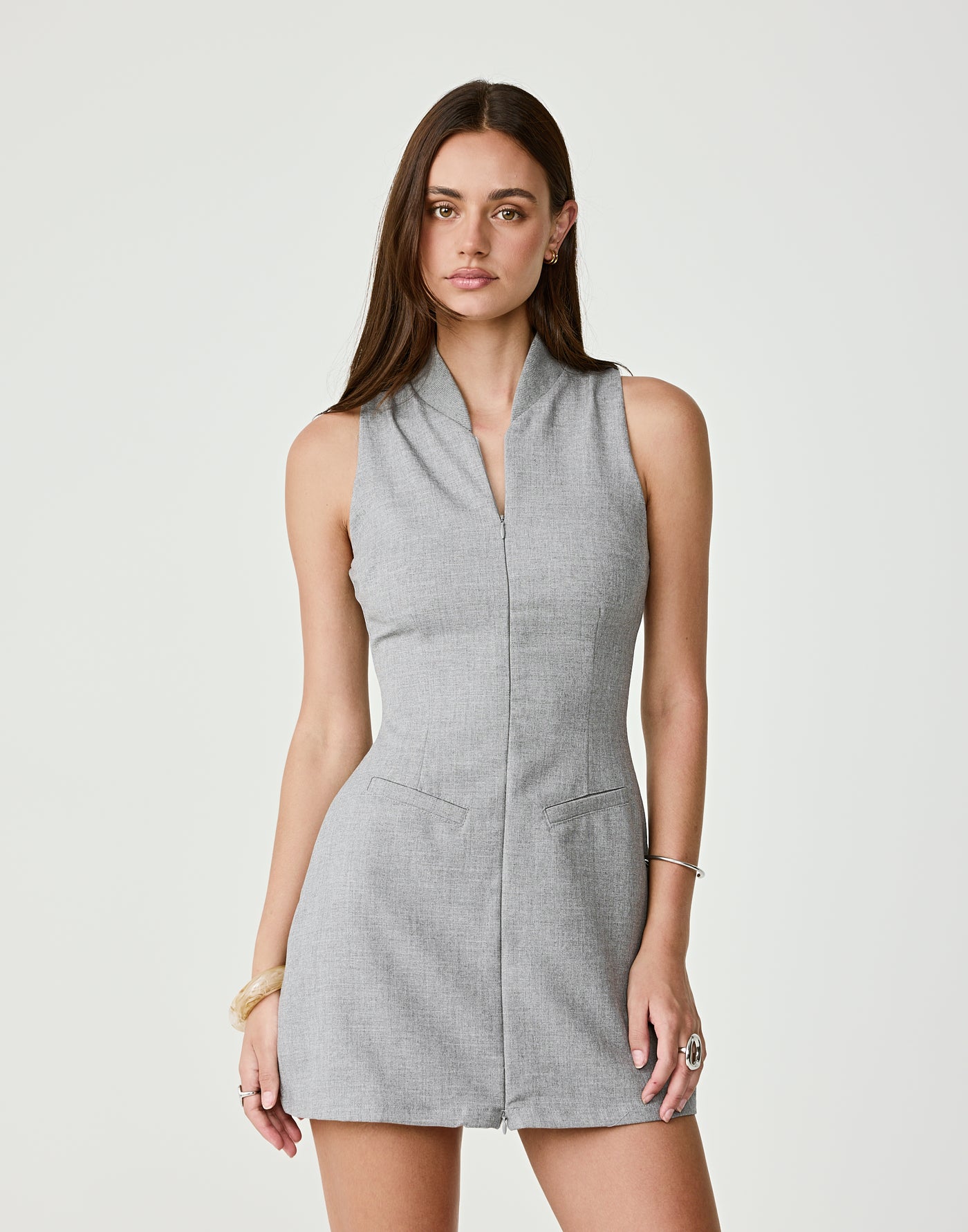  - Women's Dress - Charcoal Clothing