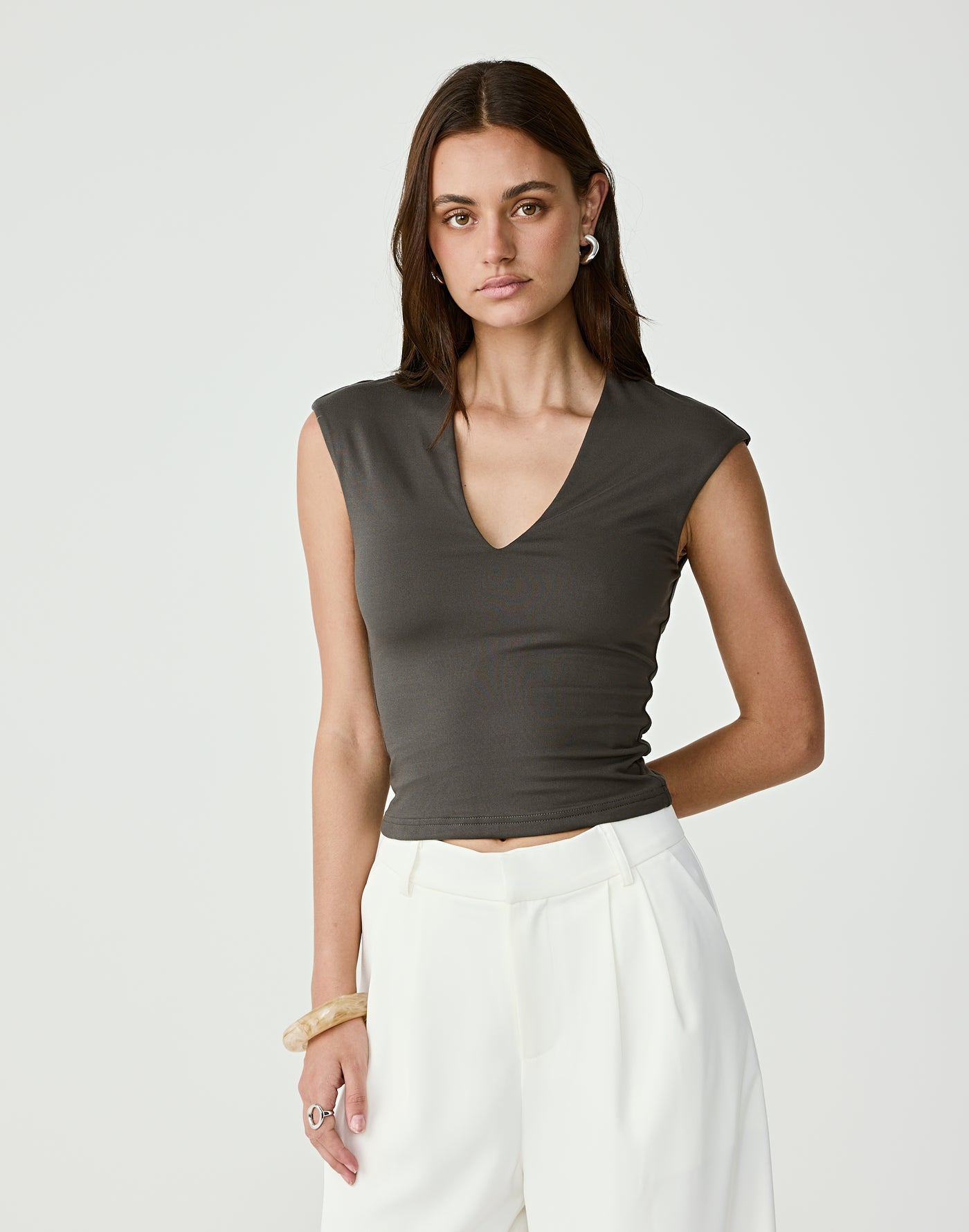  - Women's Top - Charcoal Clothing