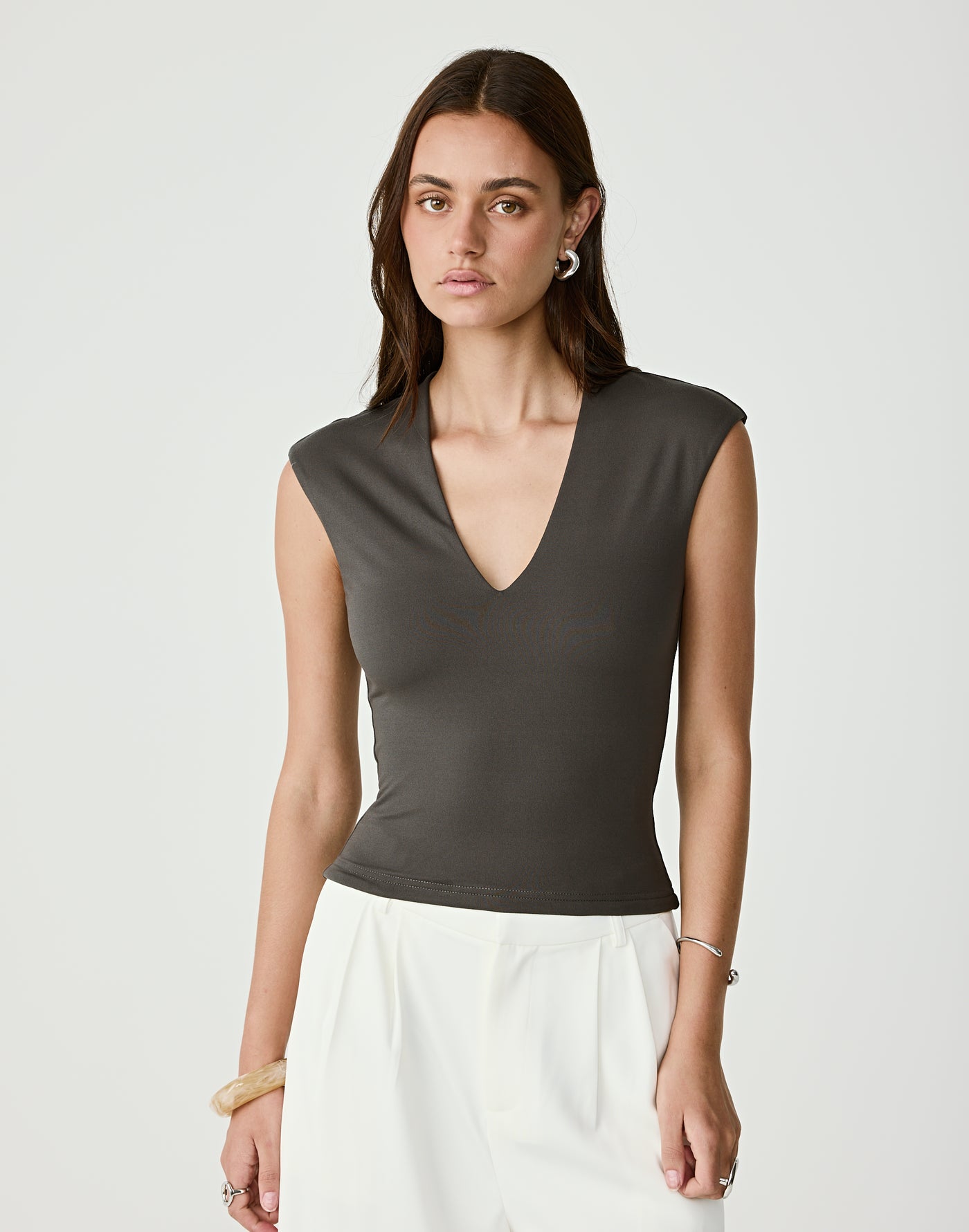  - Women's Top - Charcoal Clothing