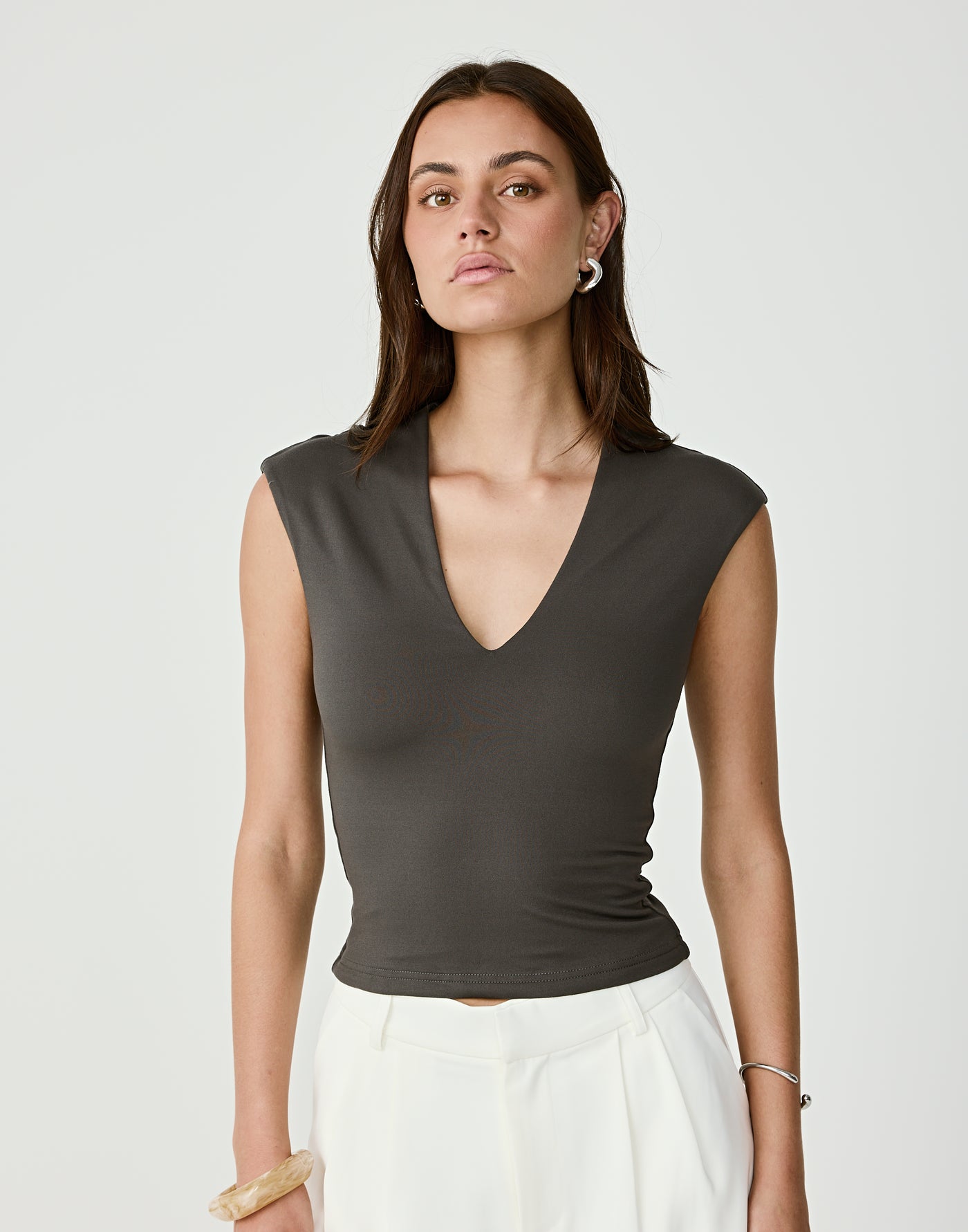  - Women's Top - Charcoal Clothing