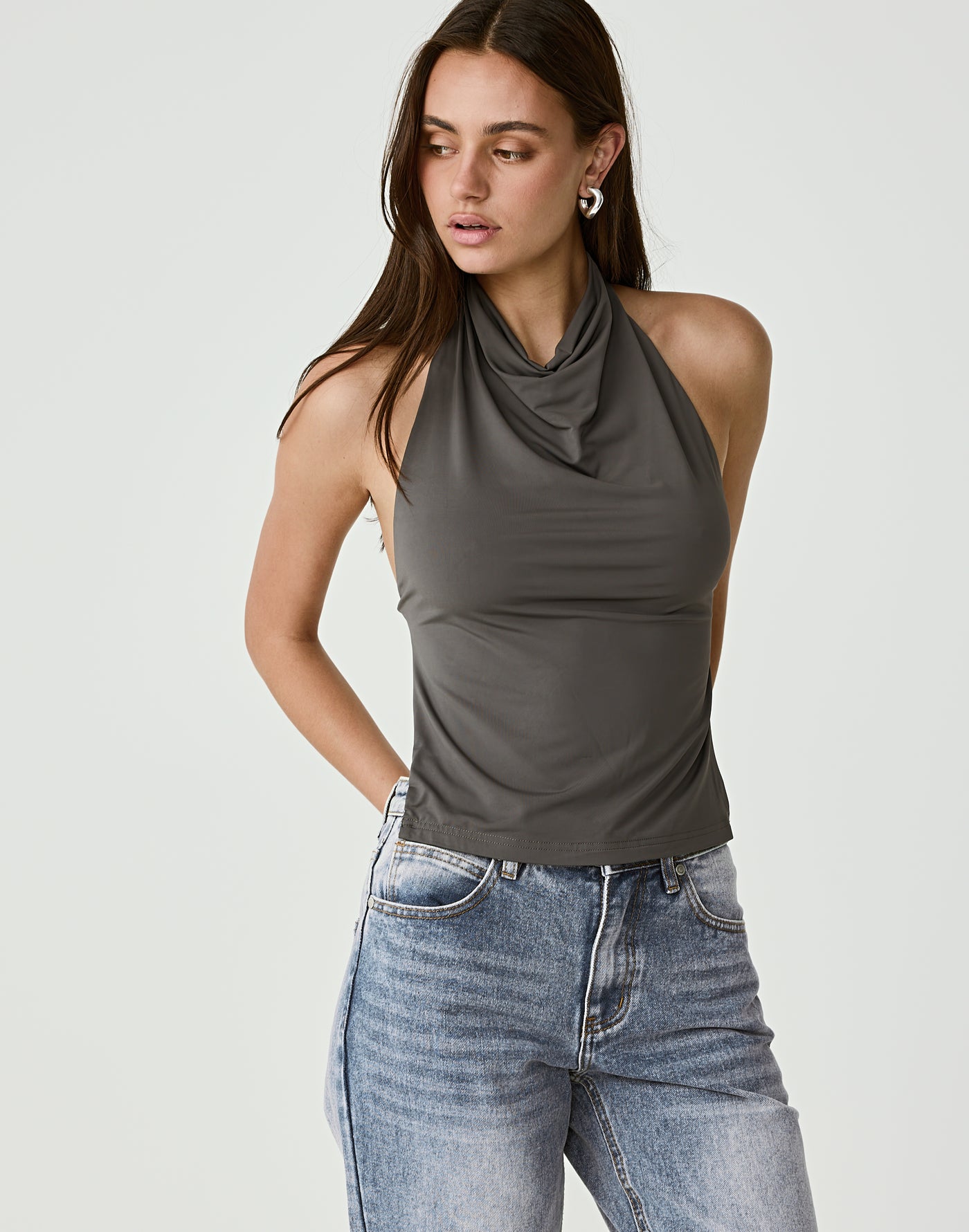  - Women's Top - Charcoal Clothing