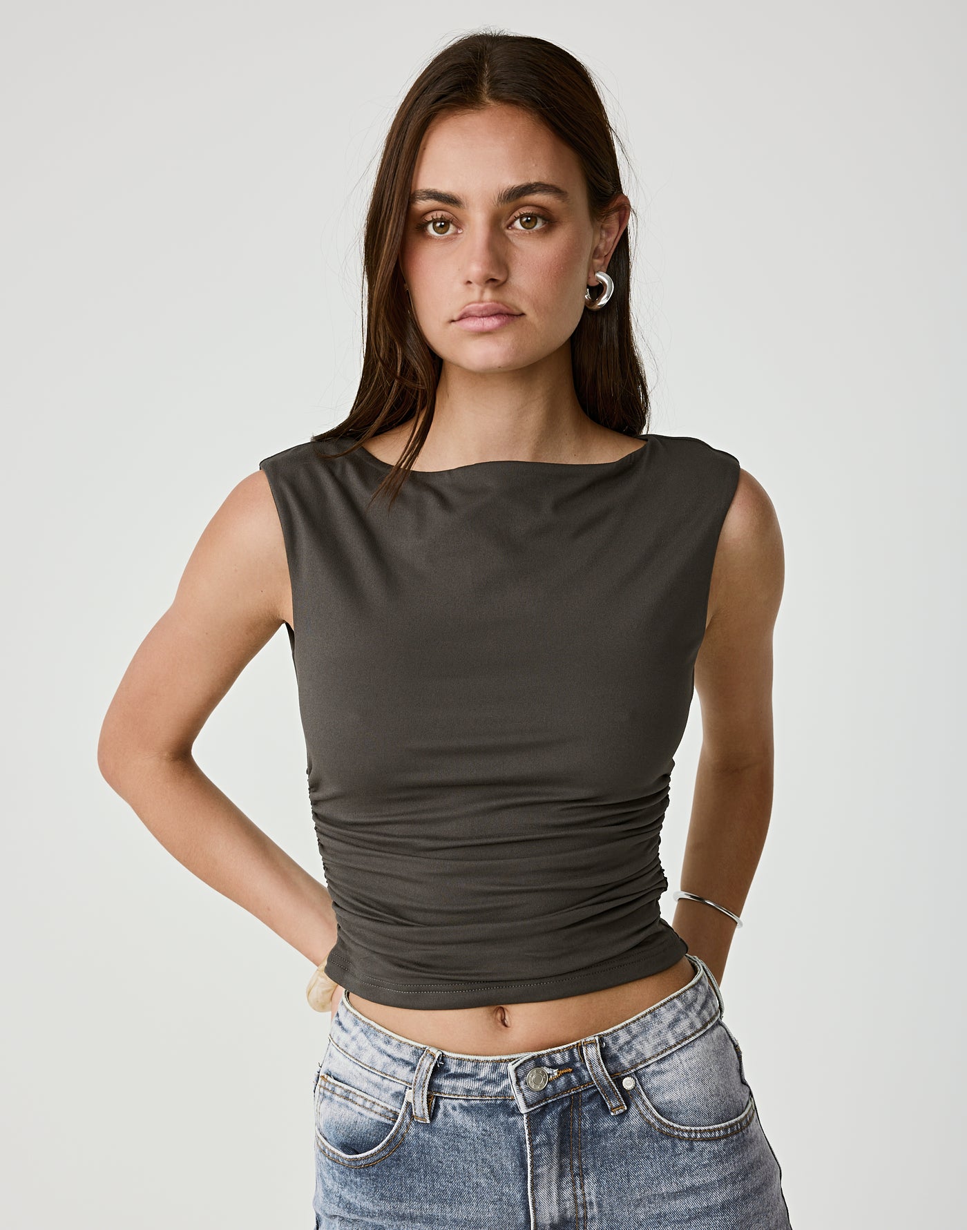  - Women's Top - Charcoal Clothing
