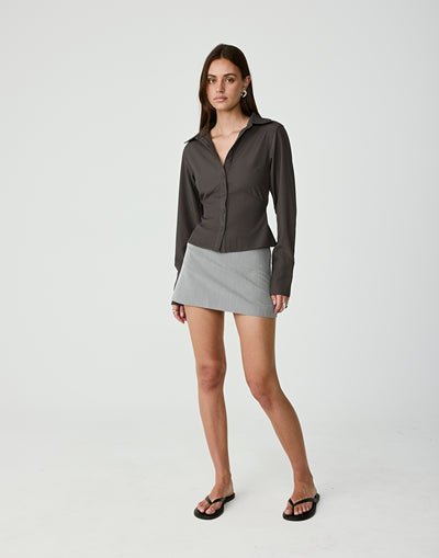  - Women's Top - Charcoal Clothing