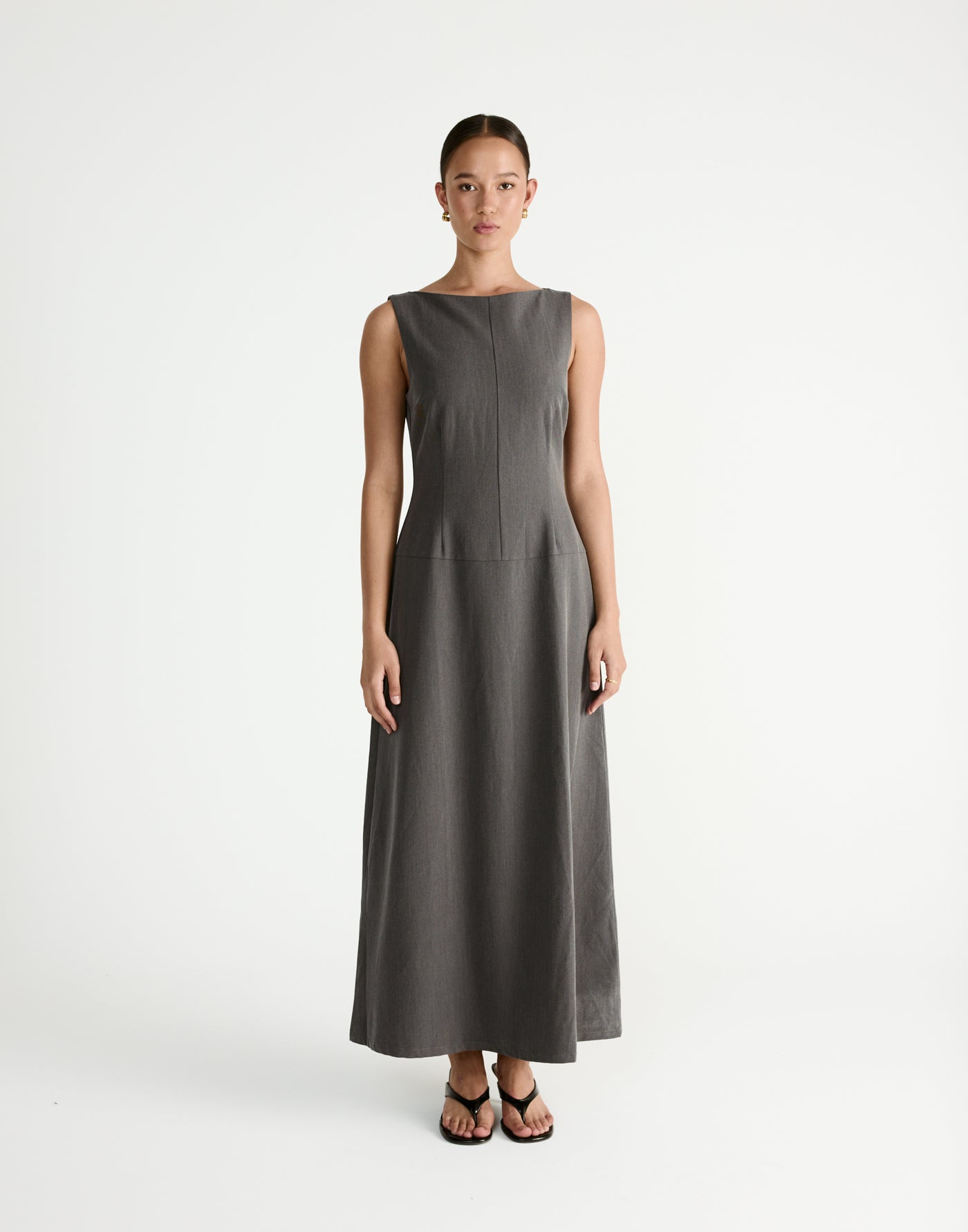  - Women's Dress - Charcoal Clothing