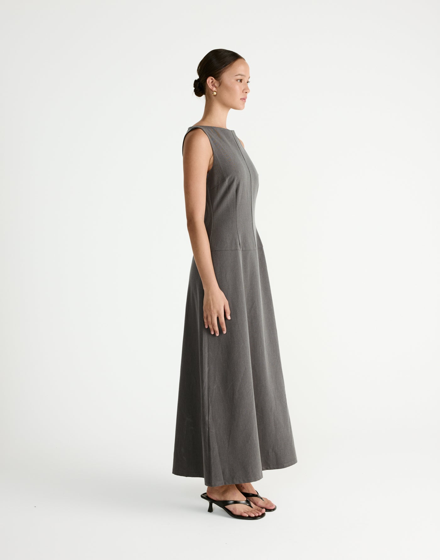  - Women's Dress - Charcoal Clothing