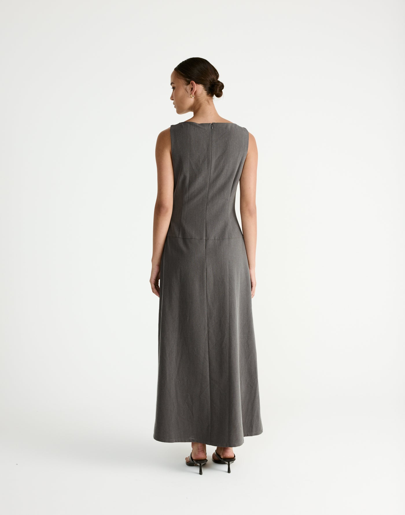  - Women's Dress - Charcoal Clothing