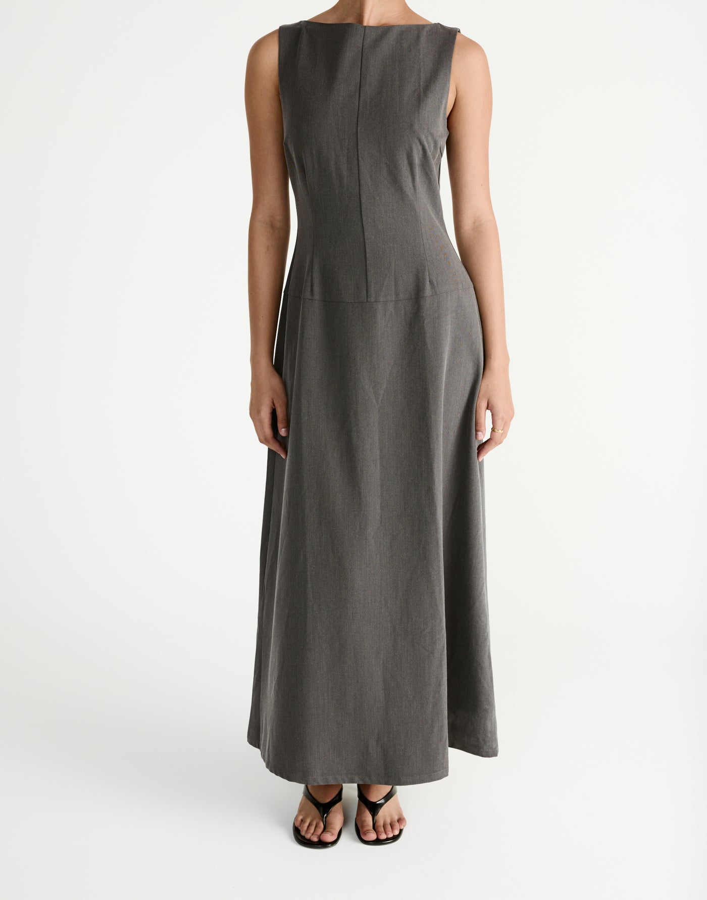  - Women's Dress - Charcoal Clothing
