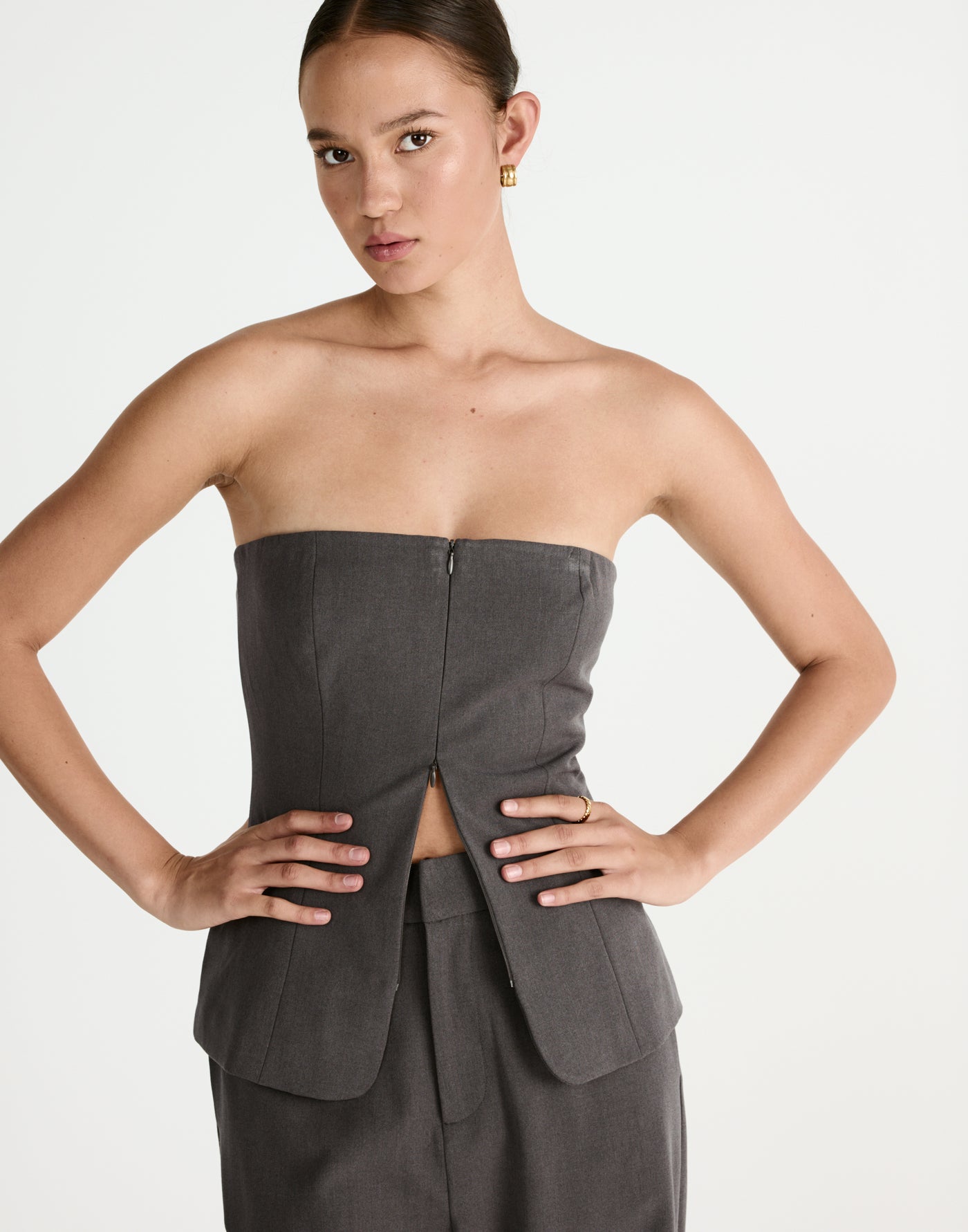  - Women's Top - Charcoal Clothing