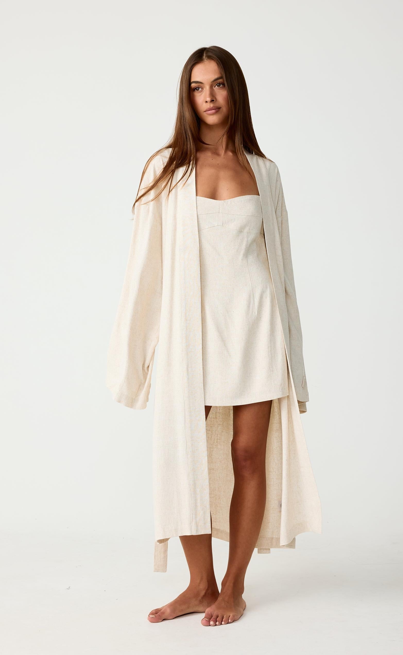 Daphne Robe (Natural) – CHARCOAL