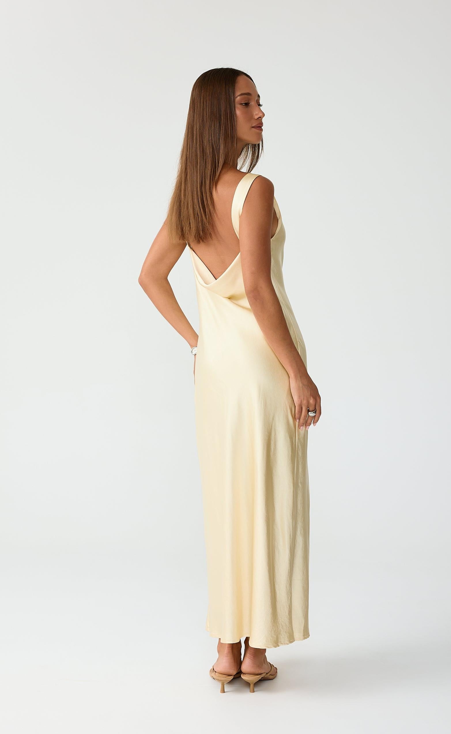 Springtime Maxi Dress (Lemon) – CHARCOAL
