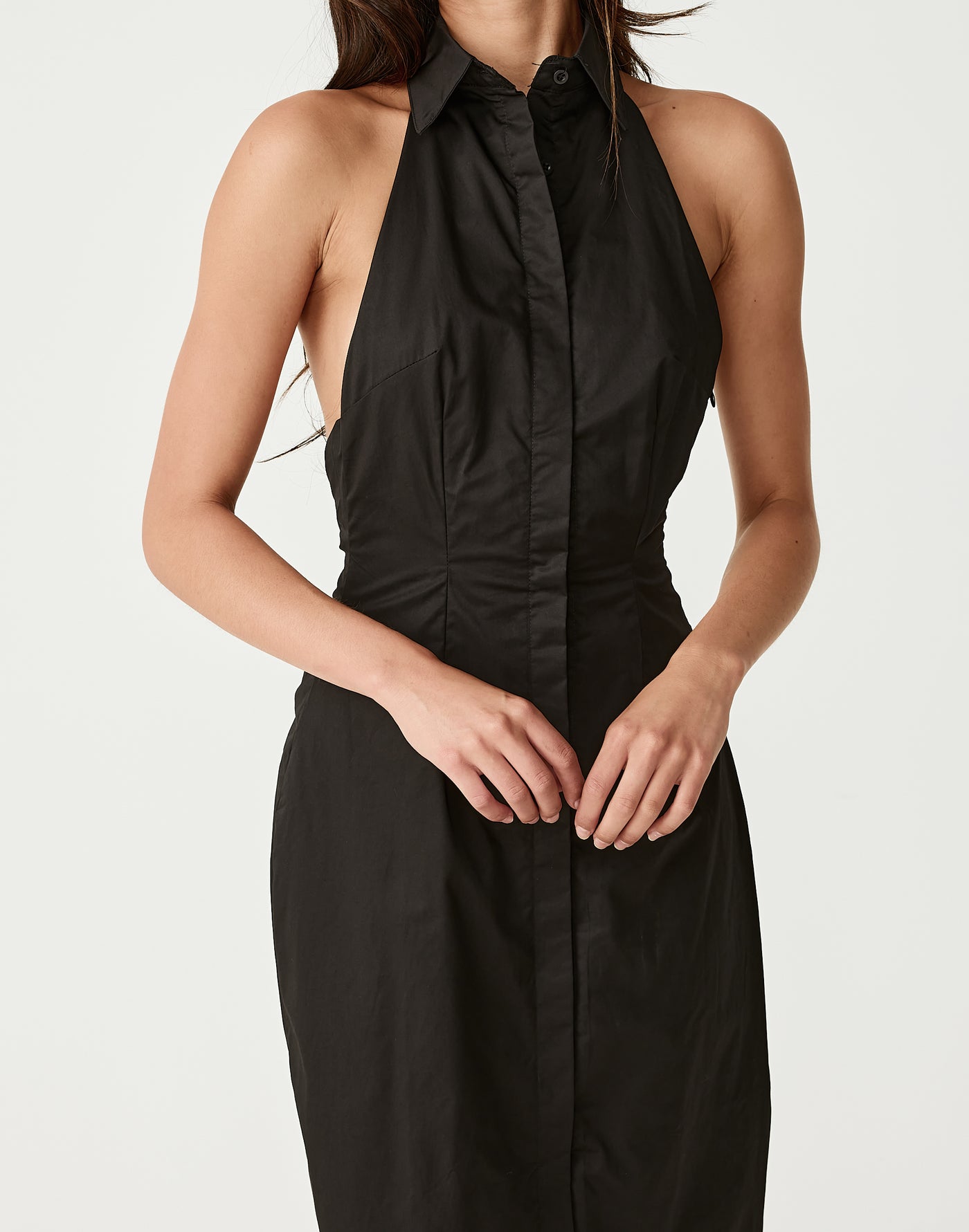  - Women's Dress - Charcoal Clothing