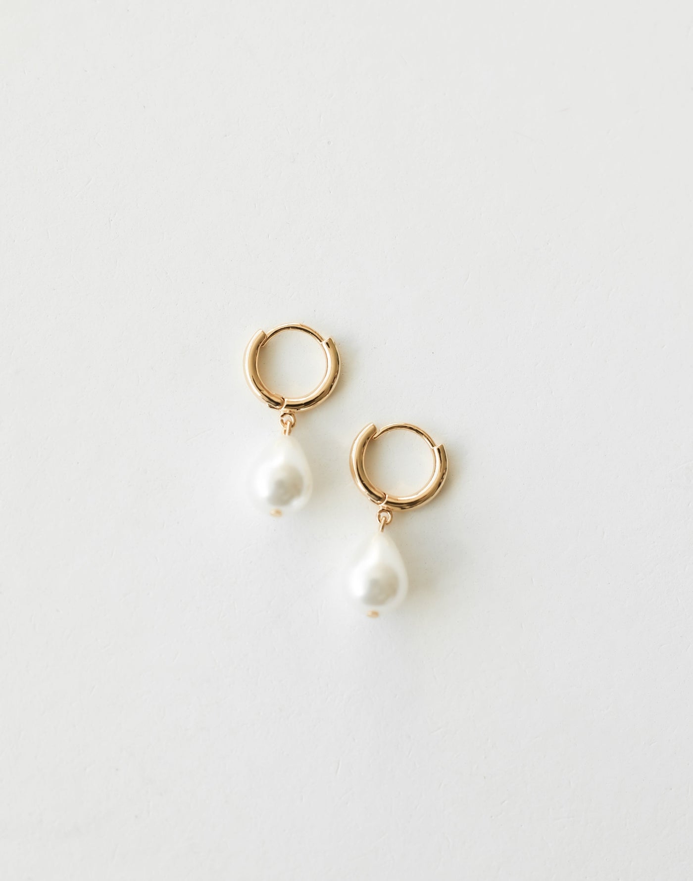 Gemma Earrings (Gold) - Pearl Detail Gold Earring - Women's Accessories - Charcoal Clothing