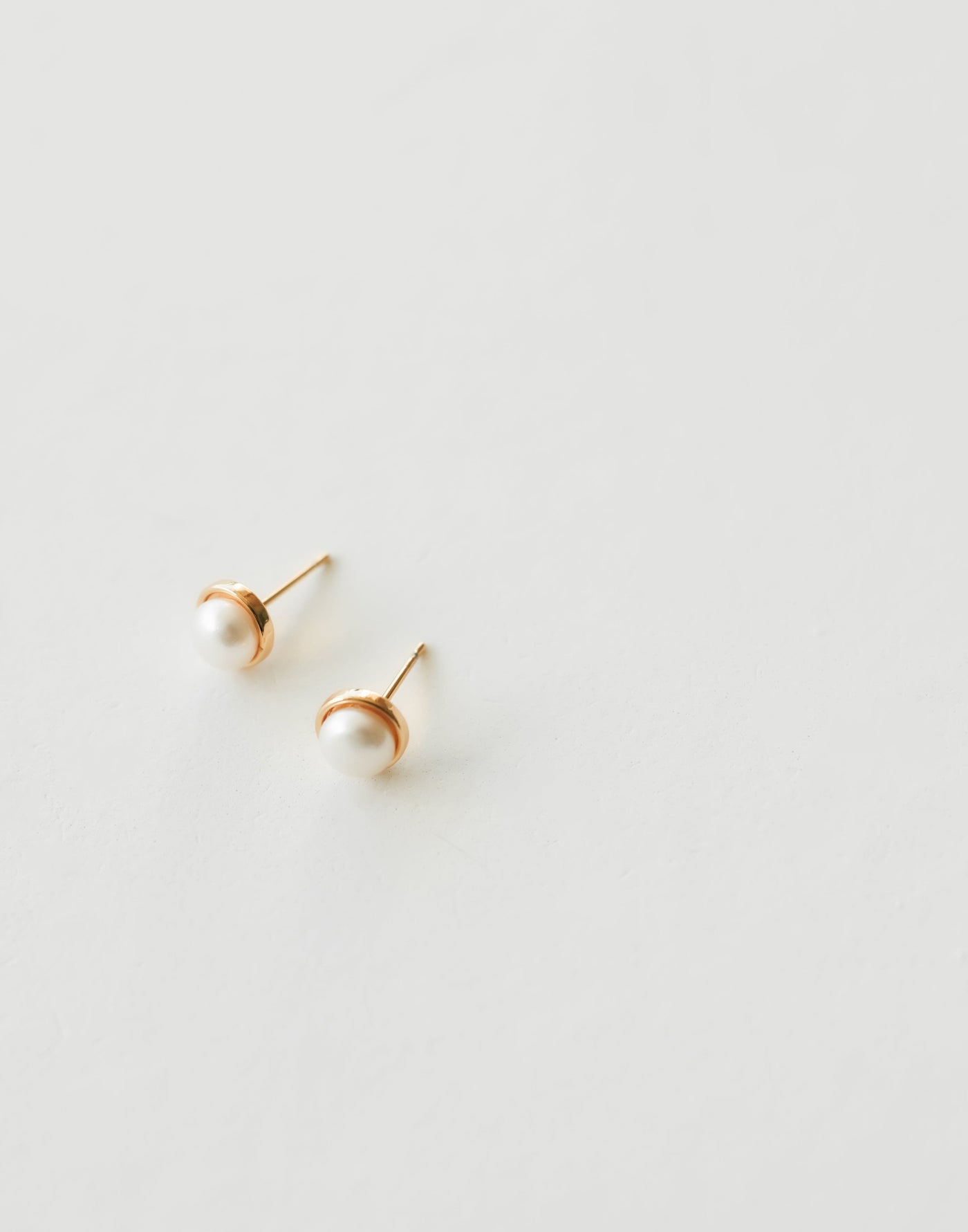 Aluna Earrings (Gold) - Stud Pearl Earrings - Women's Accessories - Charcoal Clothing