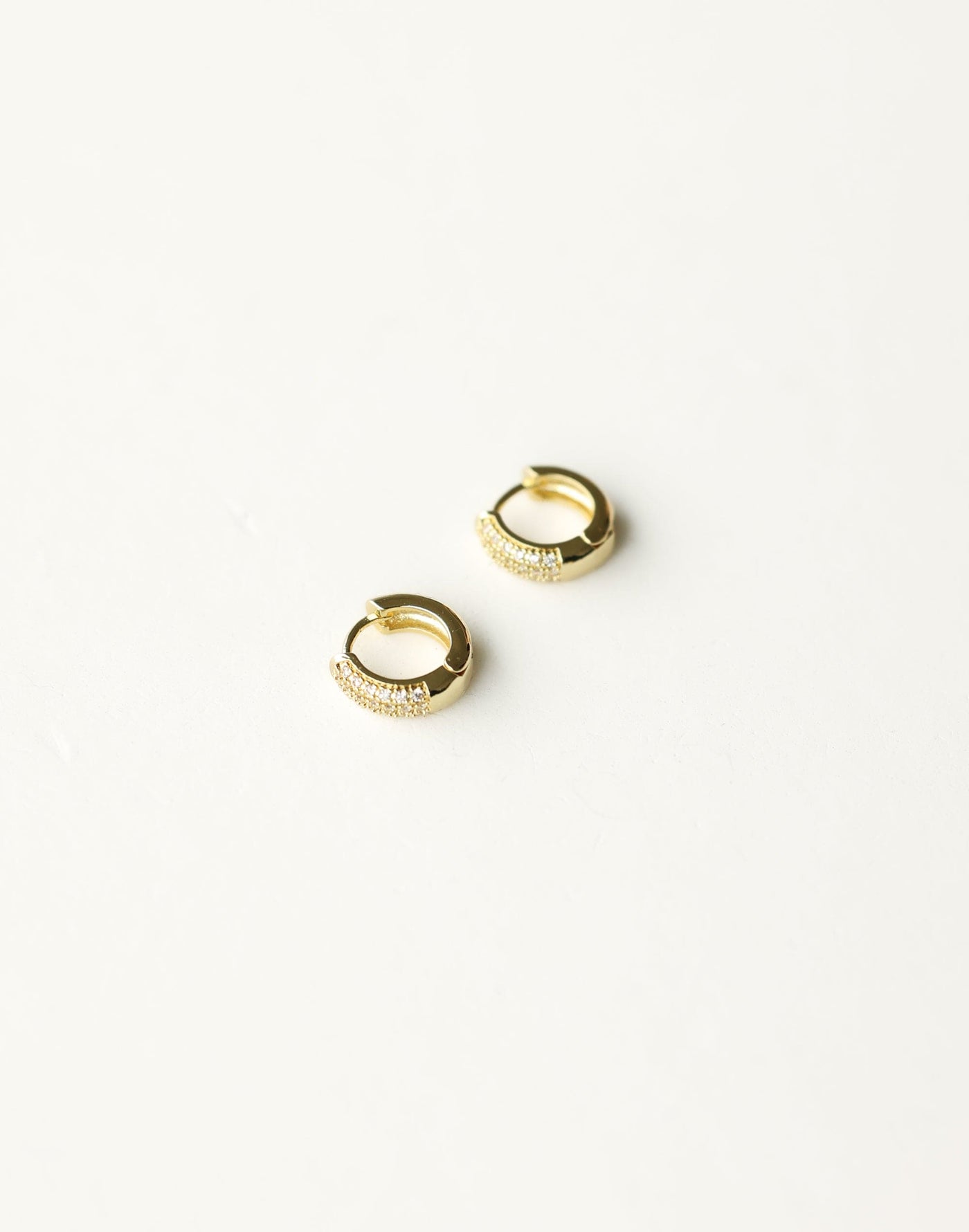 Mary Earrings (Gold) - Hoop Imitation Earring - Women's Accessories - Charcoal Clothing