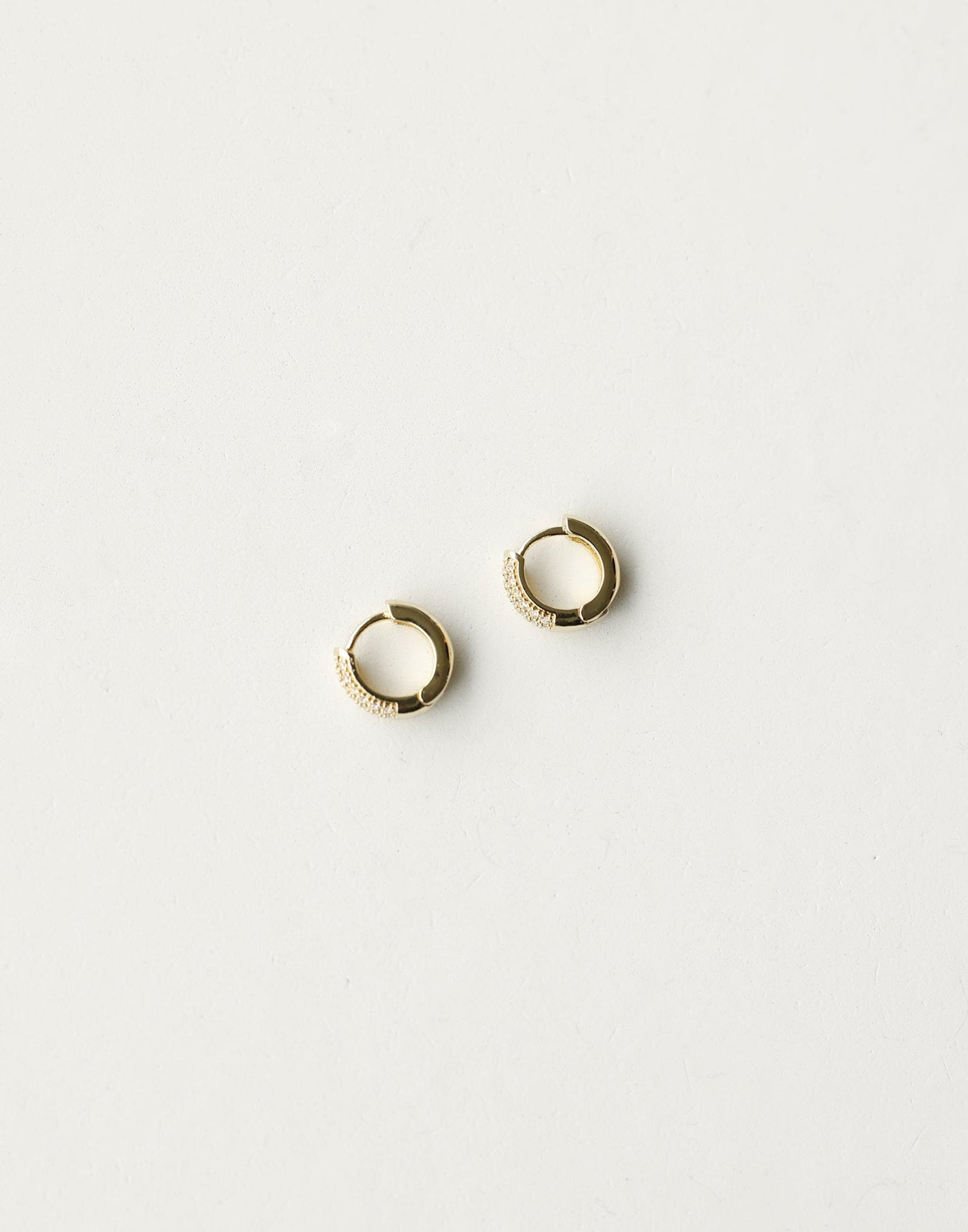 Mary Earrings (Gold) - Hoop Imitation Earring - Women's Accessories - Charcoal Clothing