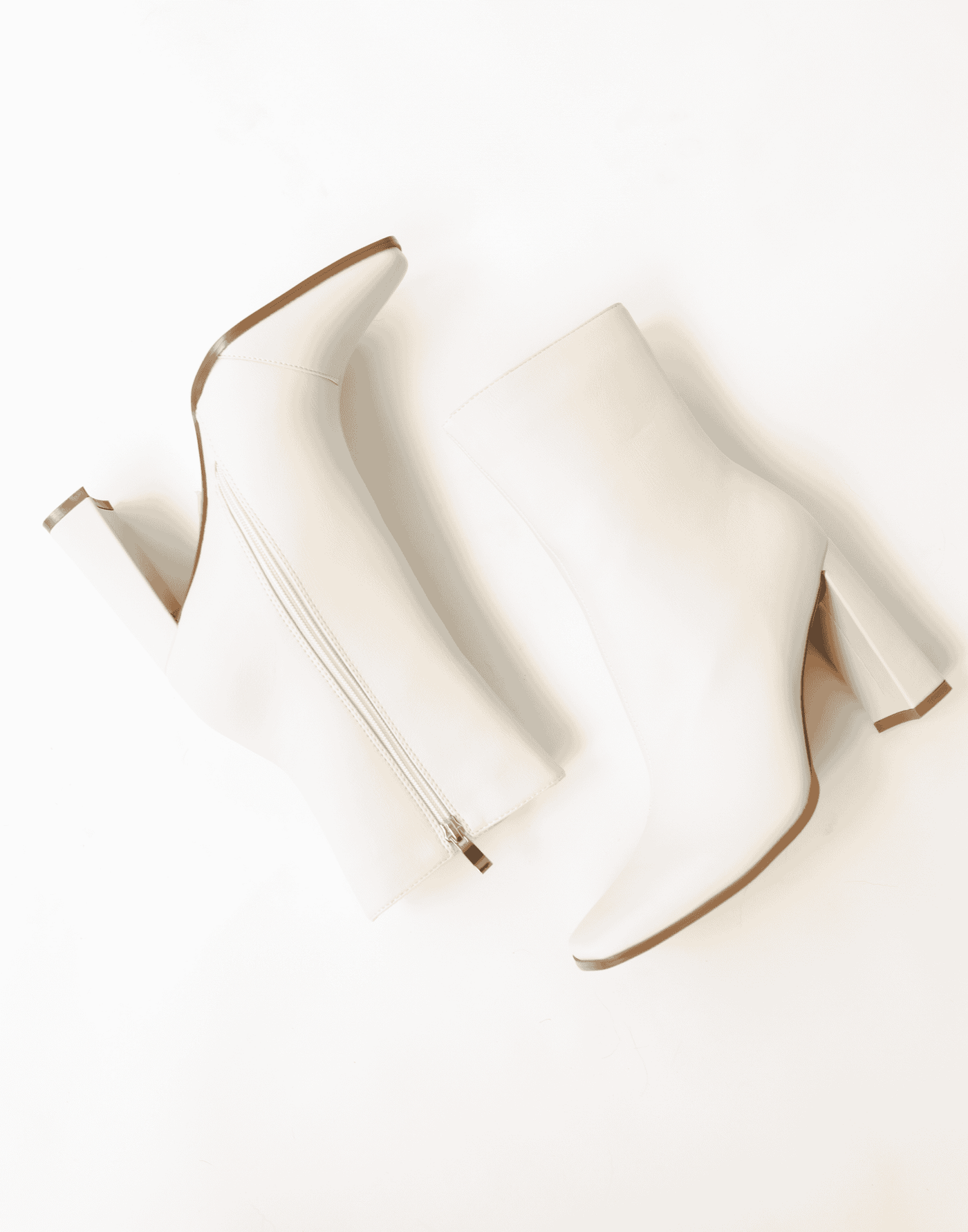 Quada Boots (Ivory) - By Billini - Simple Heeled Ankle Boot - Women's Shoes - Charcoal Clothing