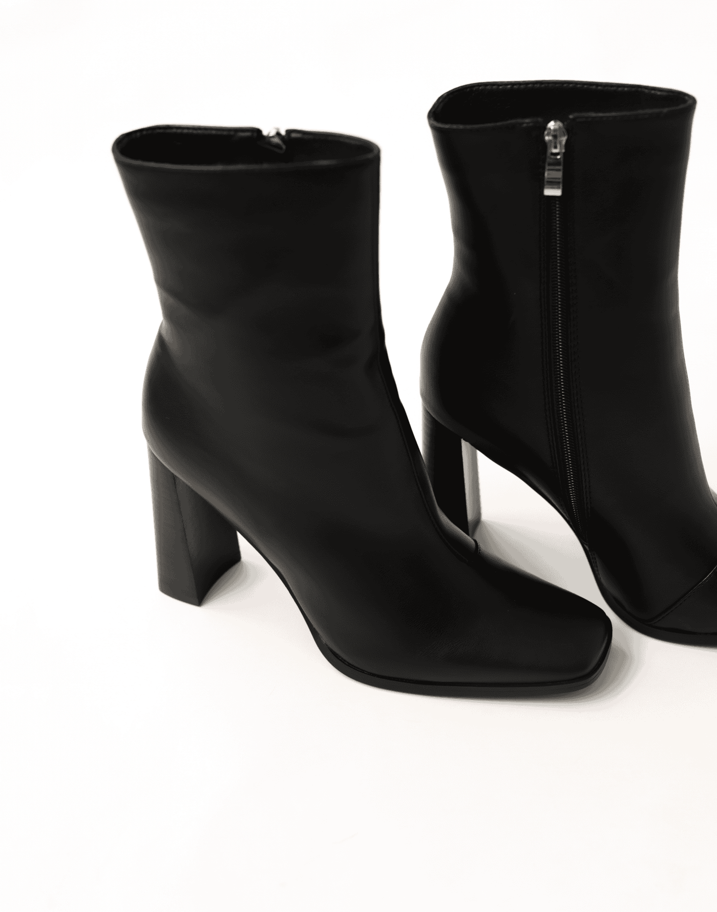 Quada Boots (Black) - By Billini - Simple Heeled Ankle Boot - Women's Shoes - Charcoal Clothing