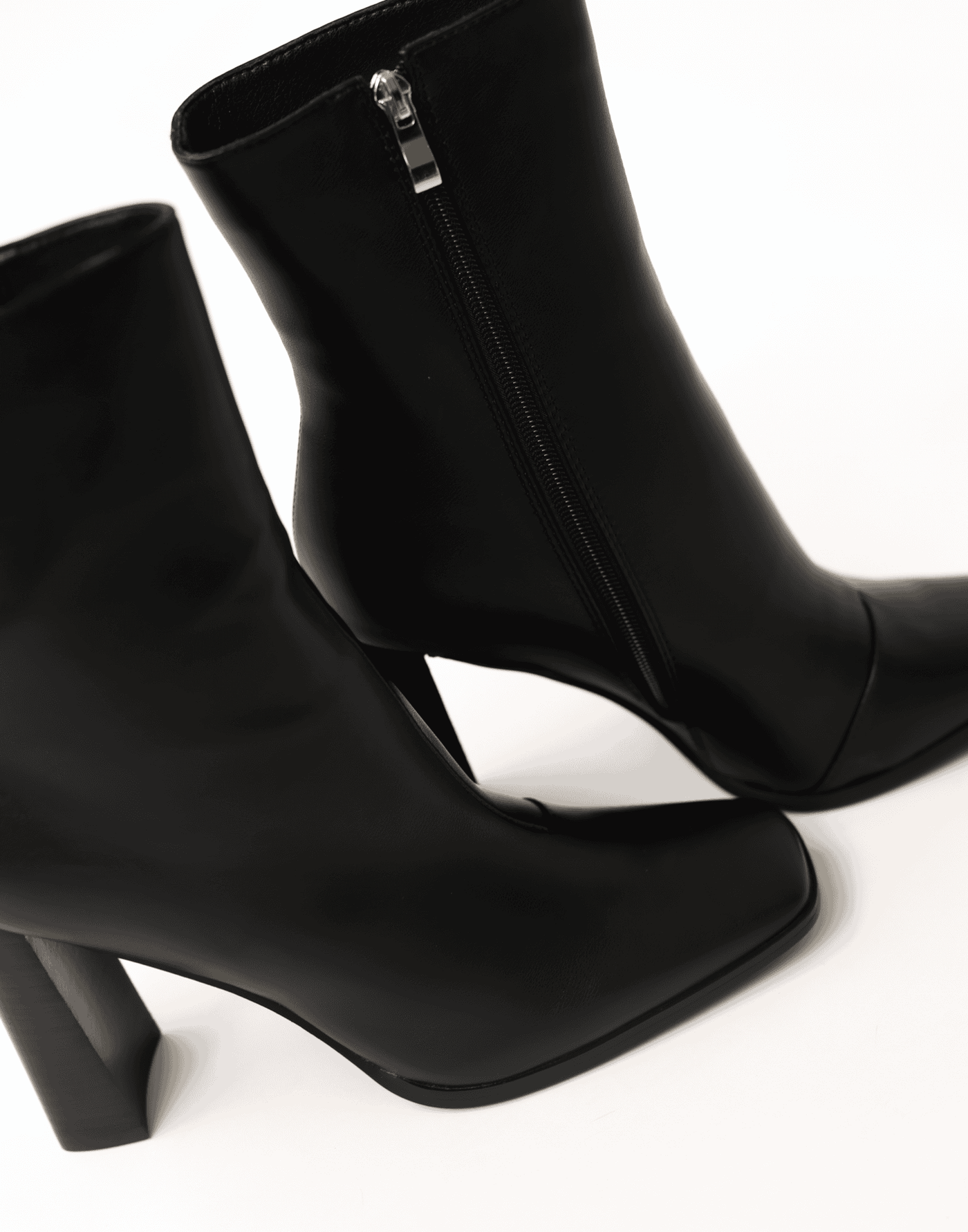 Quada Boots (Black) - By Billini - Simple Heeled Ankle Boot - Women's Shoes - Charcoal Clothing