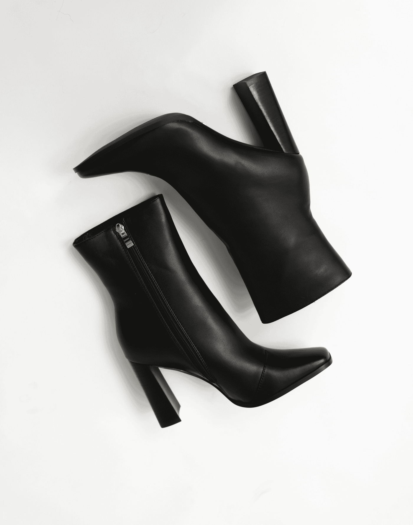 Quada Boots (Black) - By Billini - Simple Heeled Ankle Boot - Women's Shoes - Charcoal Clothing