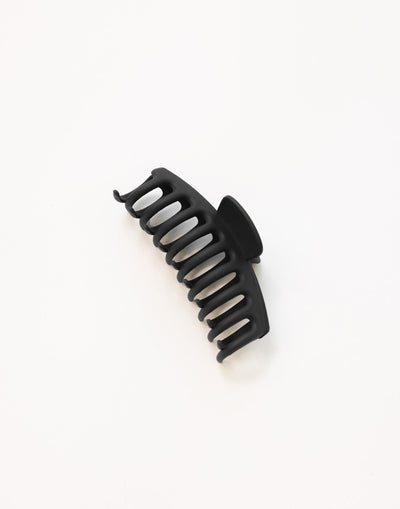 Kathy Hair Clip (Black) | CHARCOAL Exclusive - Rounded Claw Clip - Women's Accessories - Charcoal Clothing