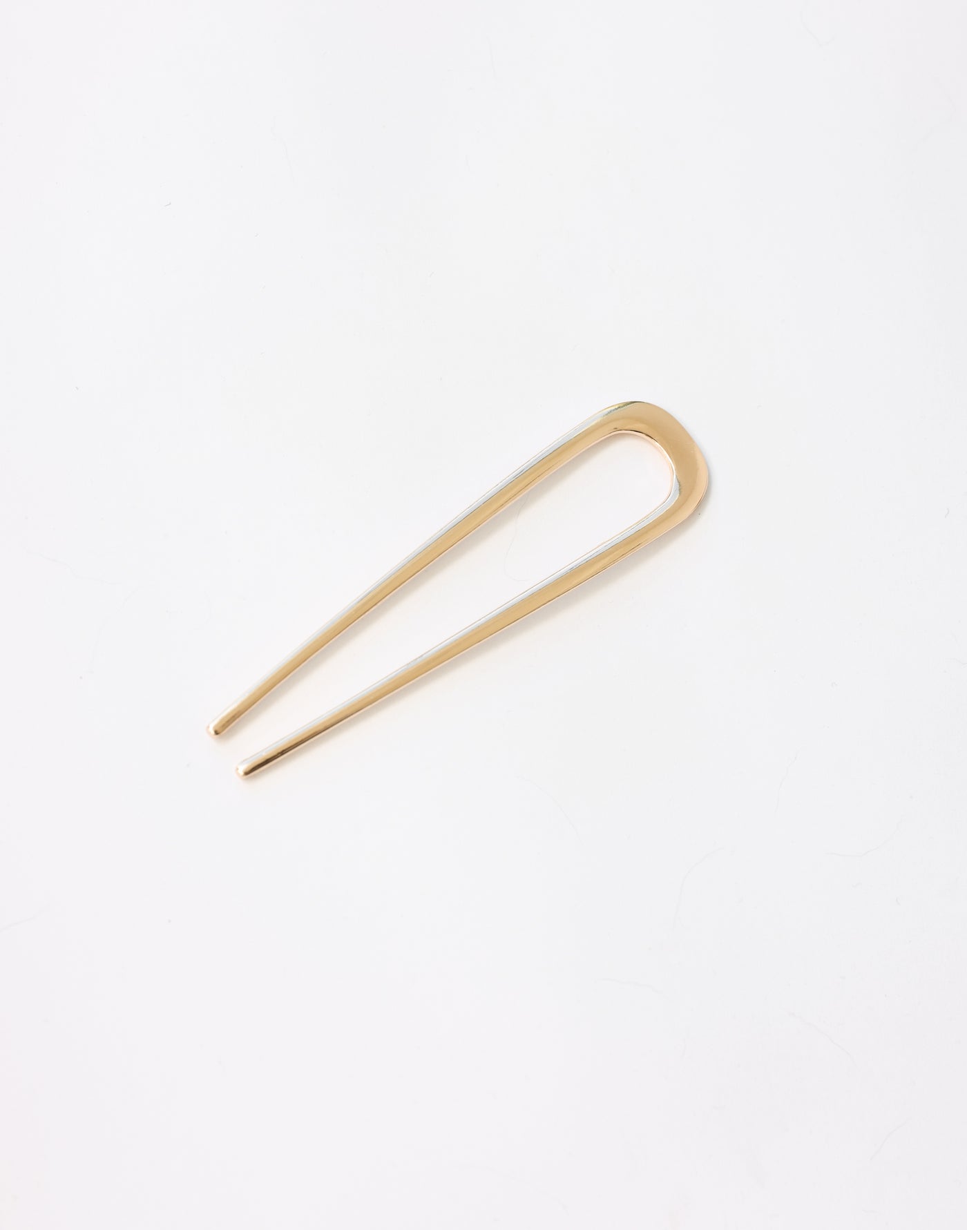 Sopha Hair Pin (Gold) - Metallic U-Shaped Hair Pin - Women's Accessories - Charcoal Clothing