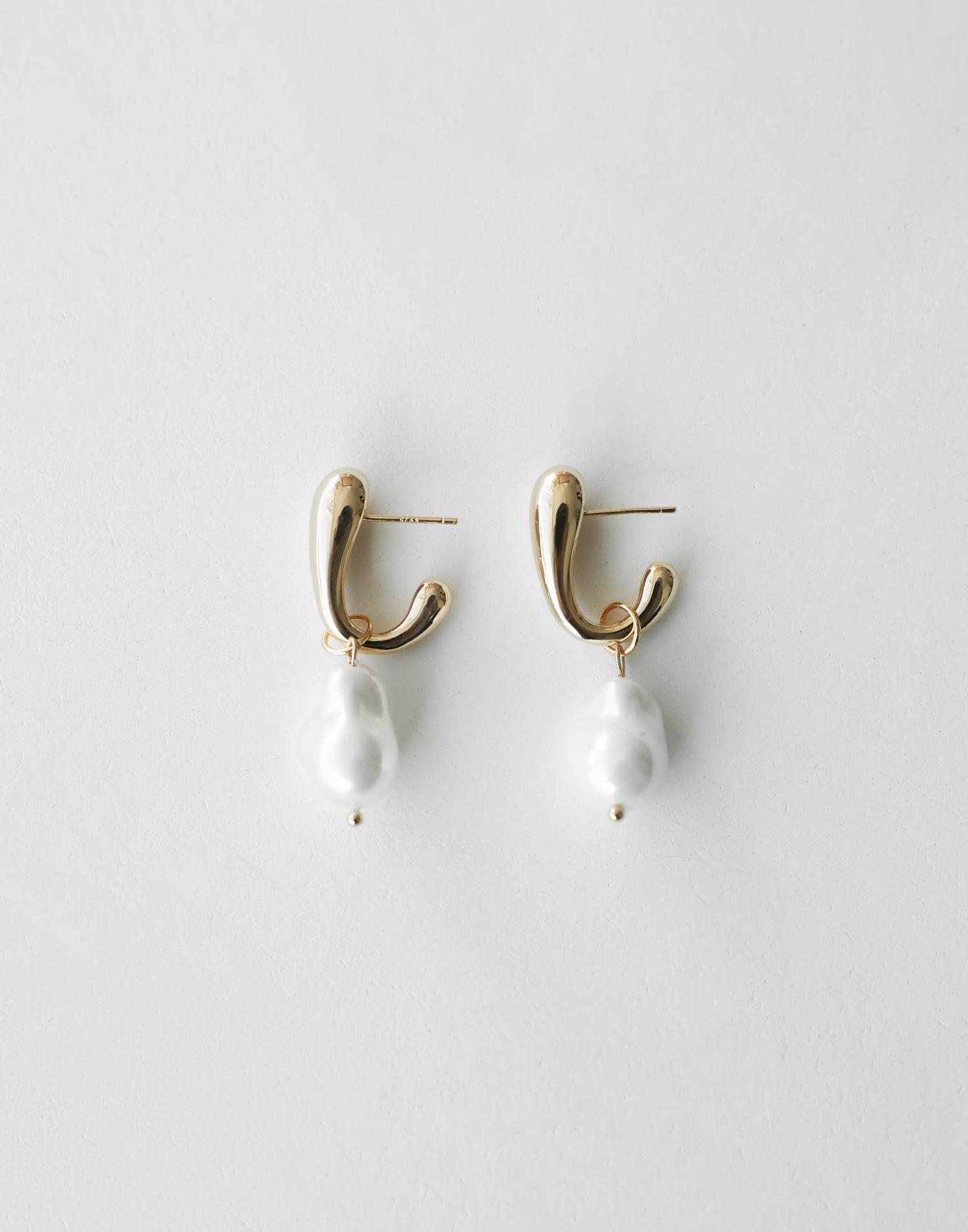 Elyssa Earrings (Gold) - Pearl Detail Earring - Women's Accessories - Charcoal Clothing