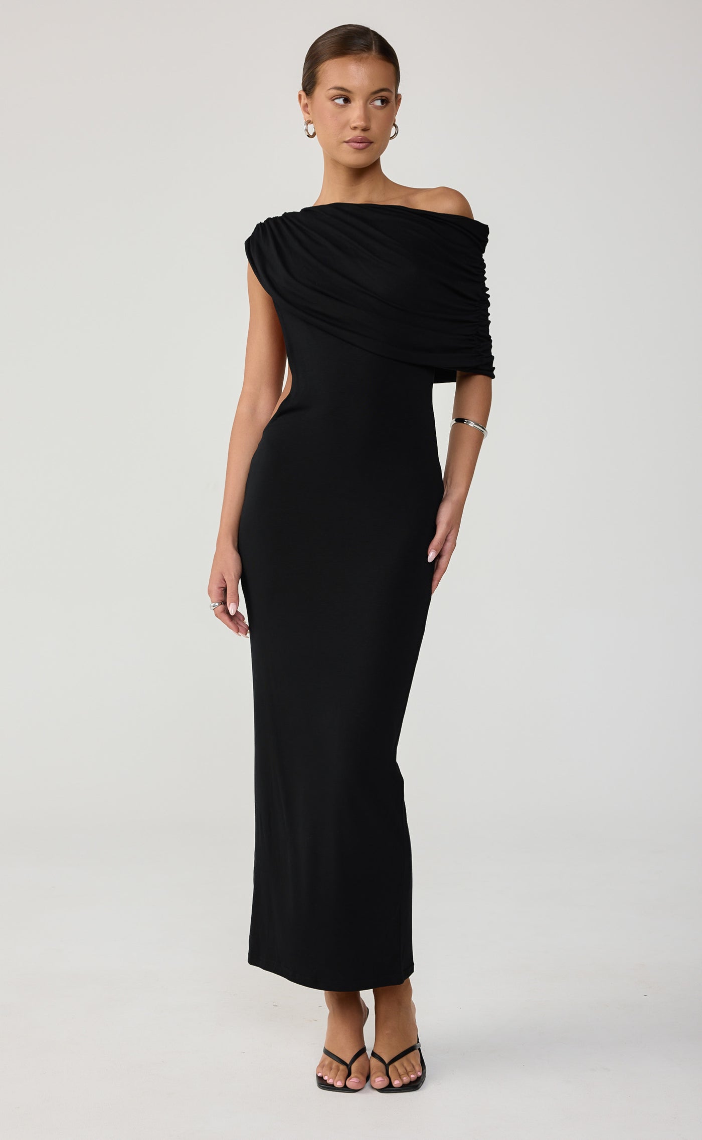 Alisa Maxi Dress (Black) – CHARCOAL