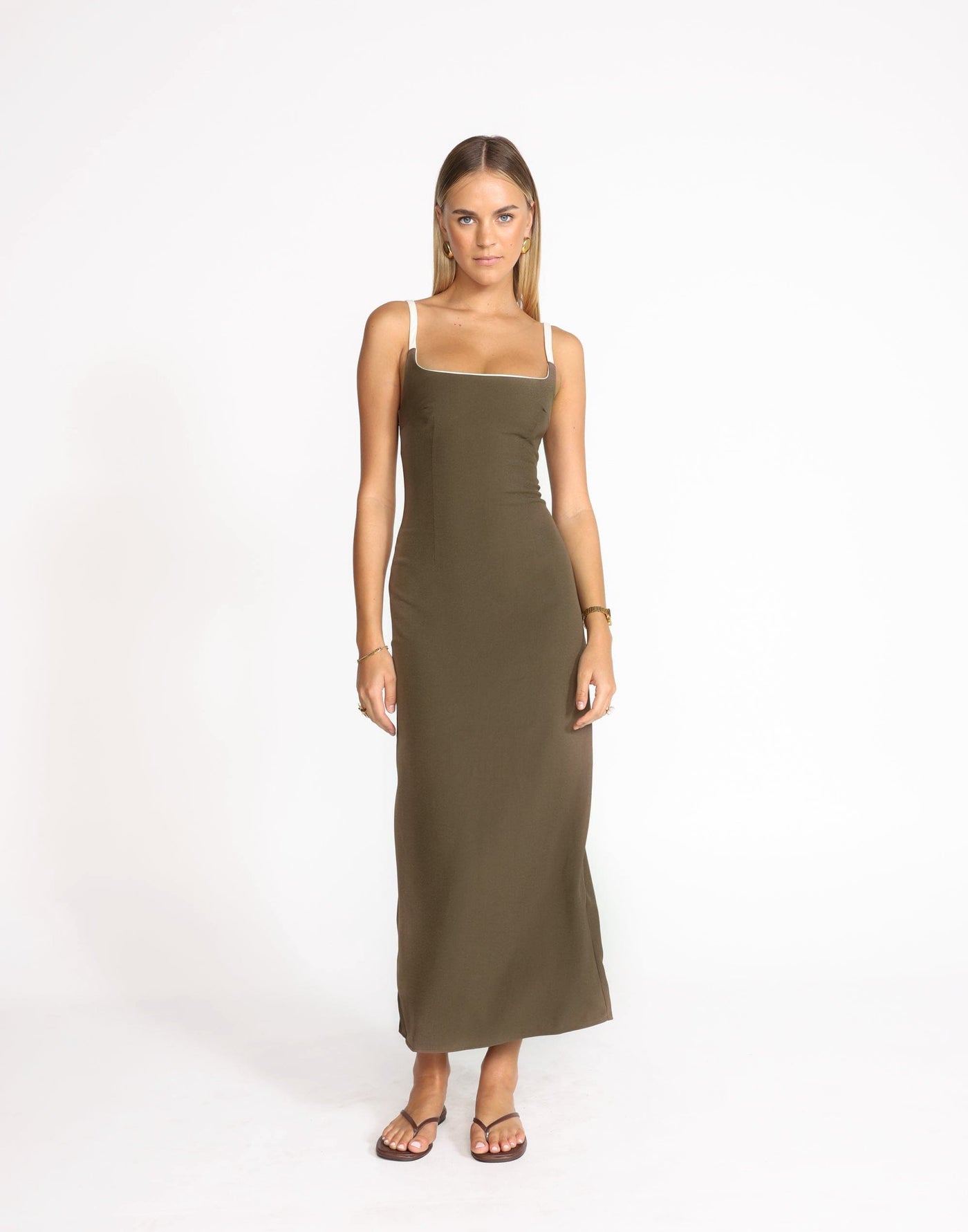 Alistair Maxi Dress (Coffee) | CHARCOAL Exclusive - - Women's Dress - Charcoal Clothing