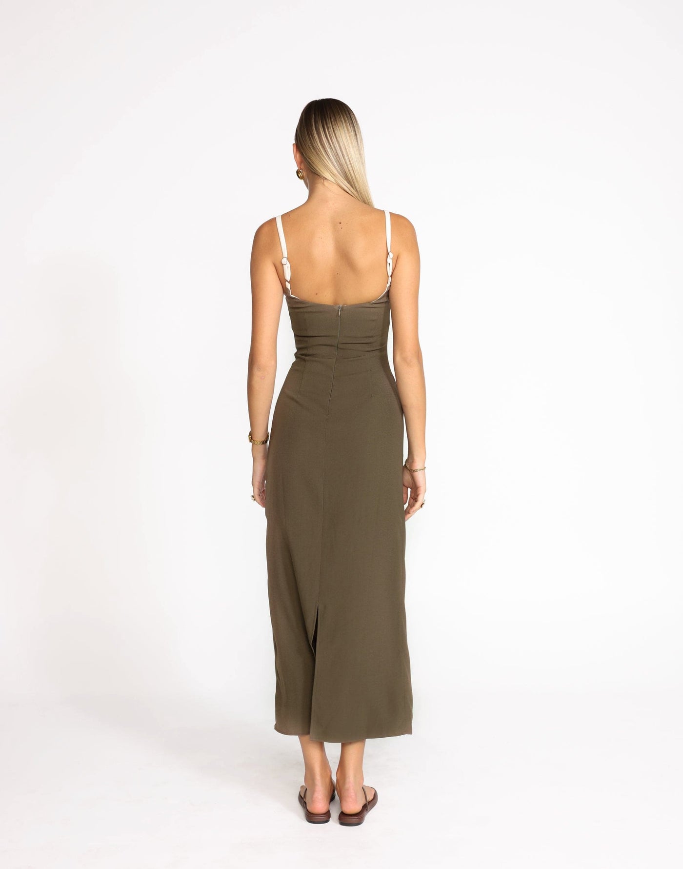 Alistair Maxi Dress (Coffee) | CHARCOAL Exclusive - - Women's Dress - Charcoal Clothing