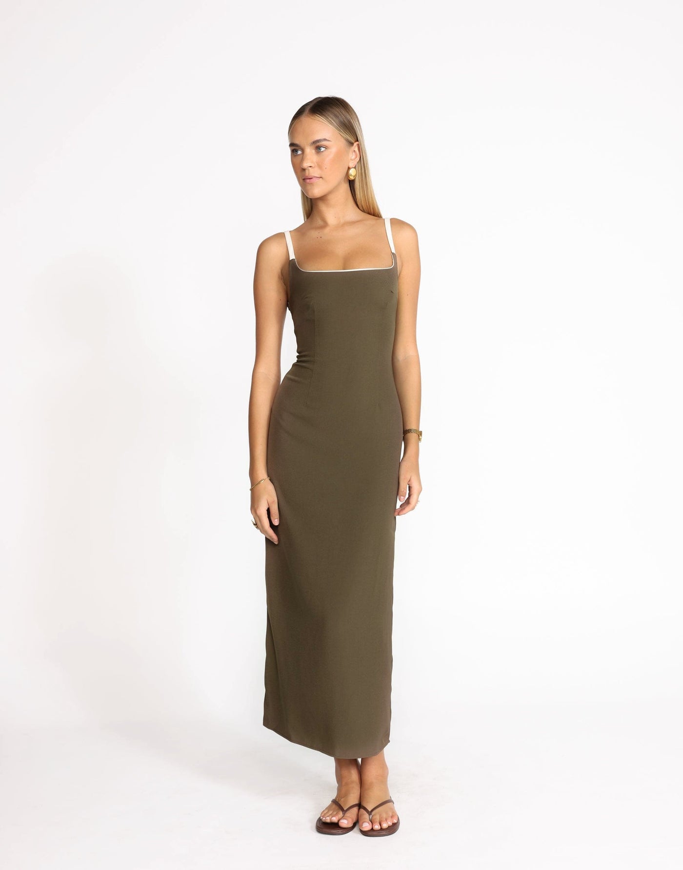 Alistair Maxi Dress (Coffee) | CHARCOAL Exclusive - - Women's Dress - Charcoal Clothing