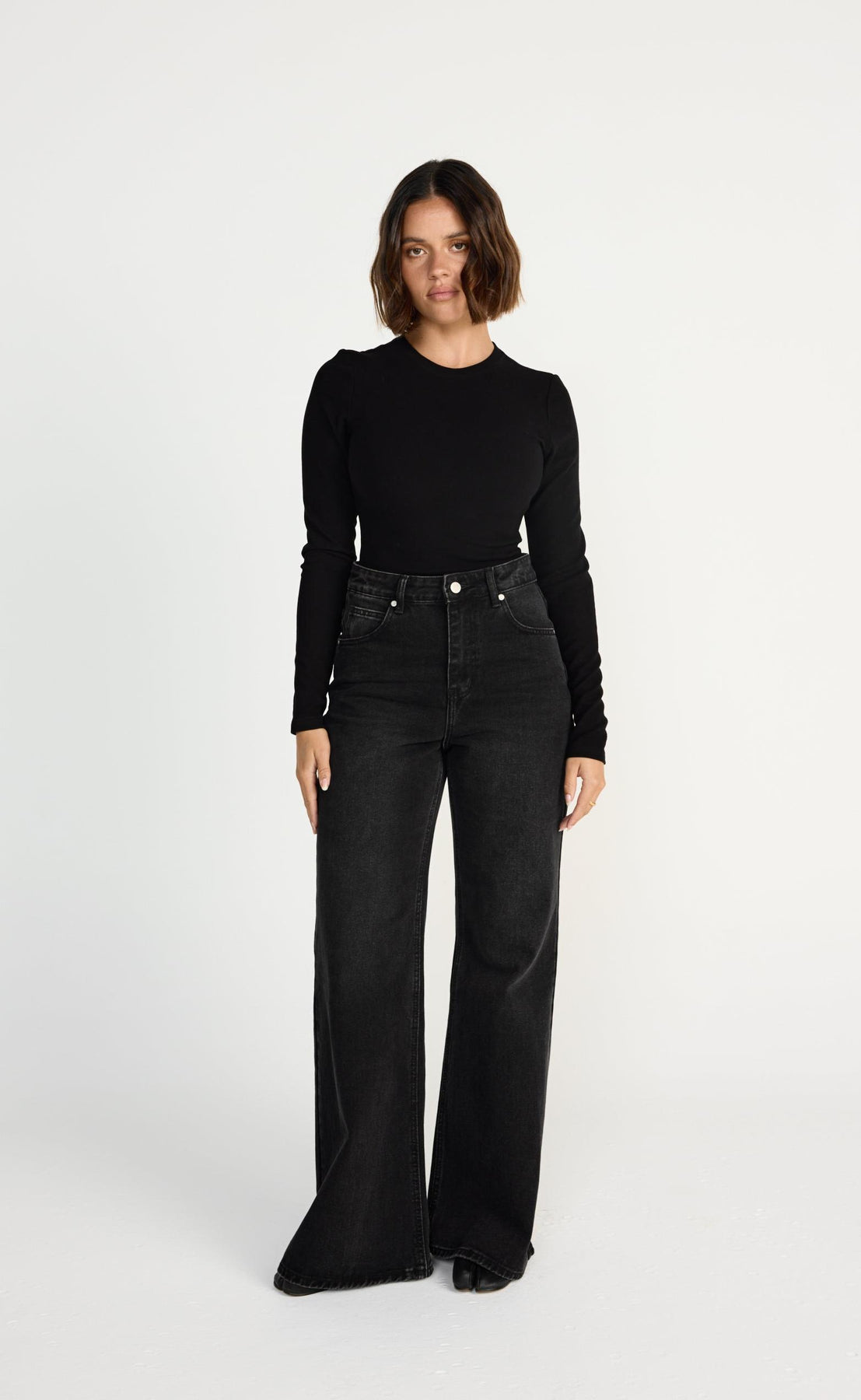 Jeans Morgan Mujer - Corte Slim, Bordado Y Tachuelas En Cintura, 100% Poliéster