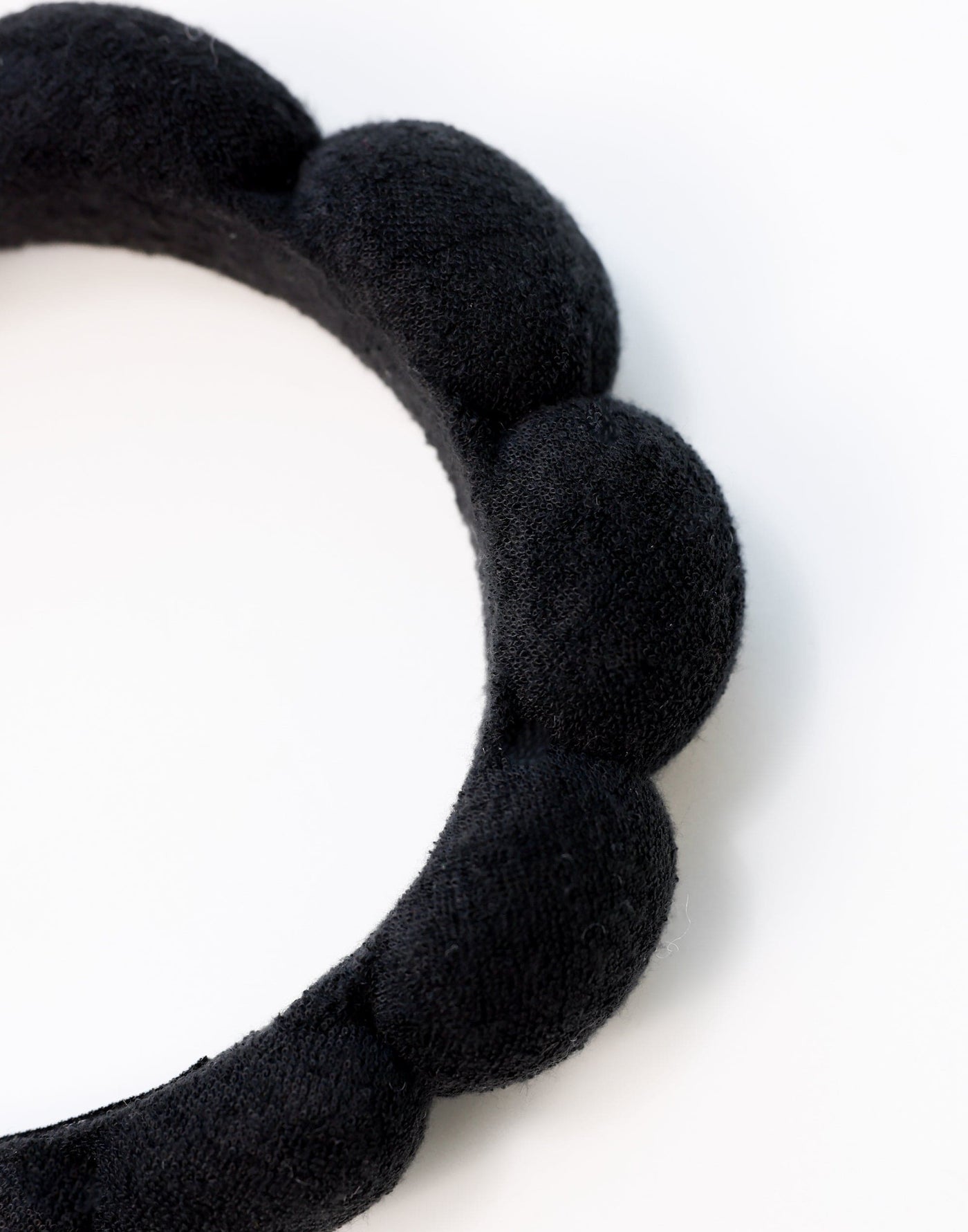 Irene Headband (Black) - Spa Padded Soft Headband - Women's Accessories - Charcoal Clothing