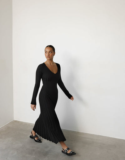 Yasmeen Maxi Dress (Black) - - Women's Dress - Charcoal Clothing