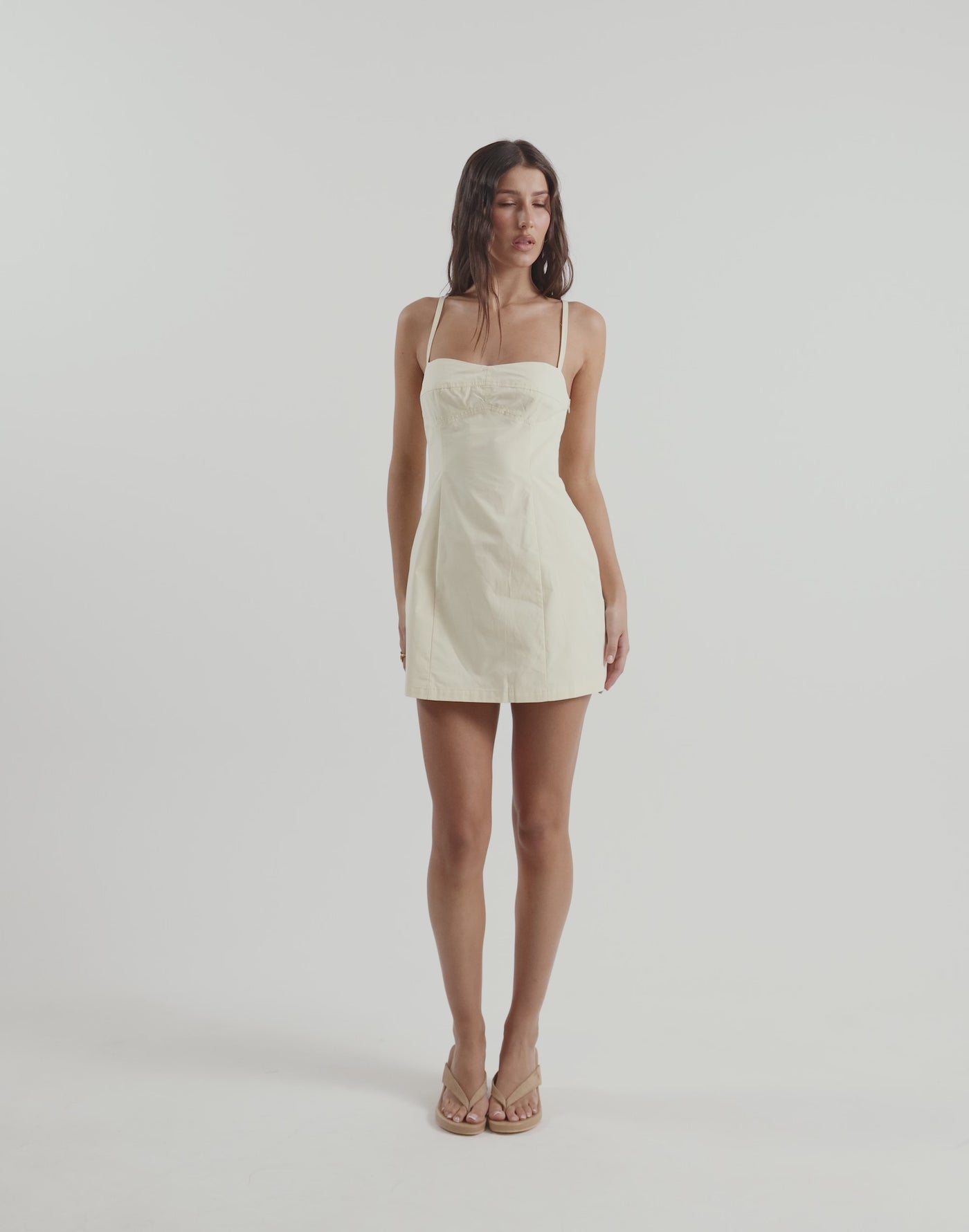Duran Mini Dress (Butter)