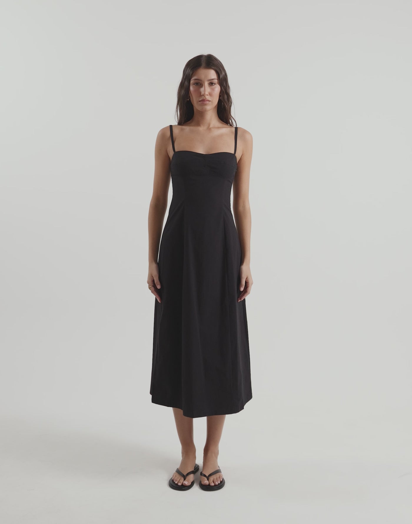 Duran Midi Dress (Black)