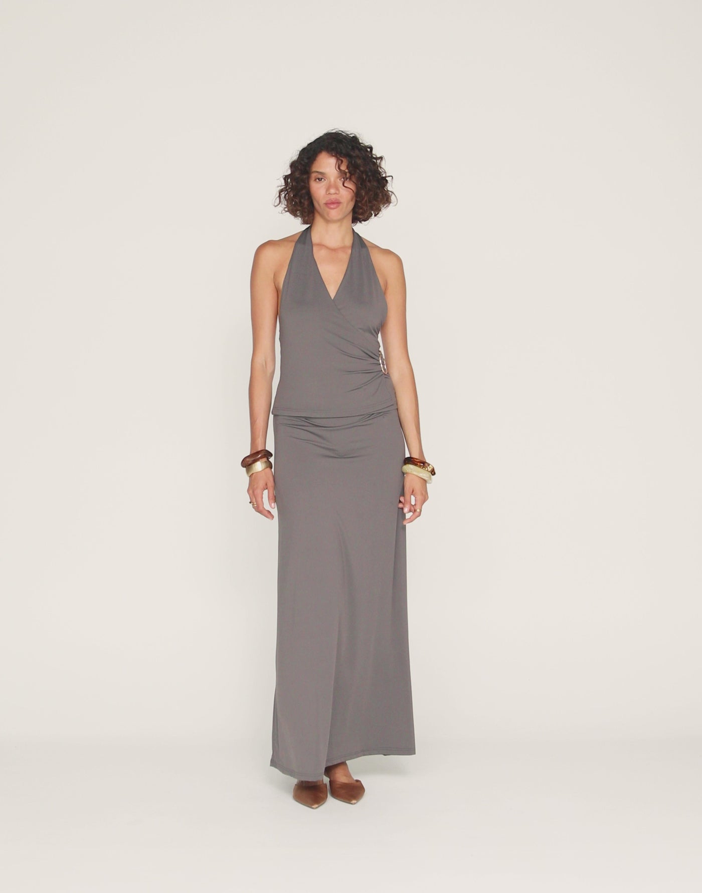 Emersen Maxi Skirt (Slate)