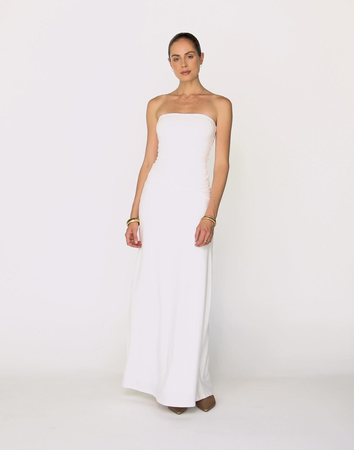 Edela Maxi Dress (White)