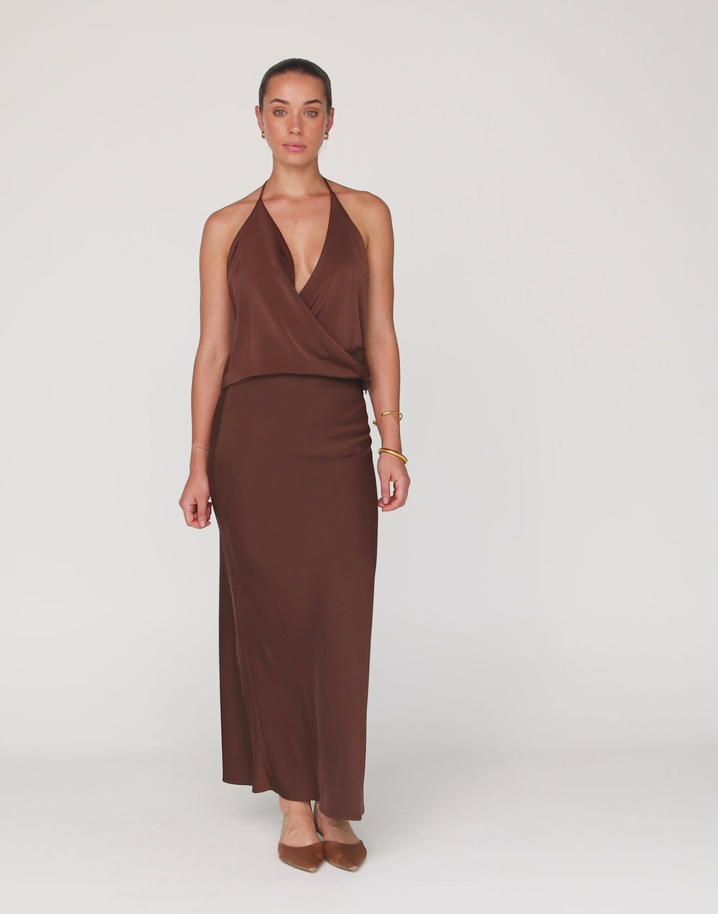 Cabaret Maxi Skirt (Cocoa)