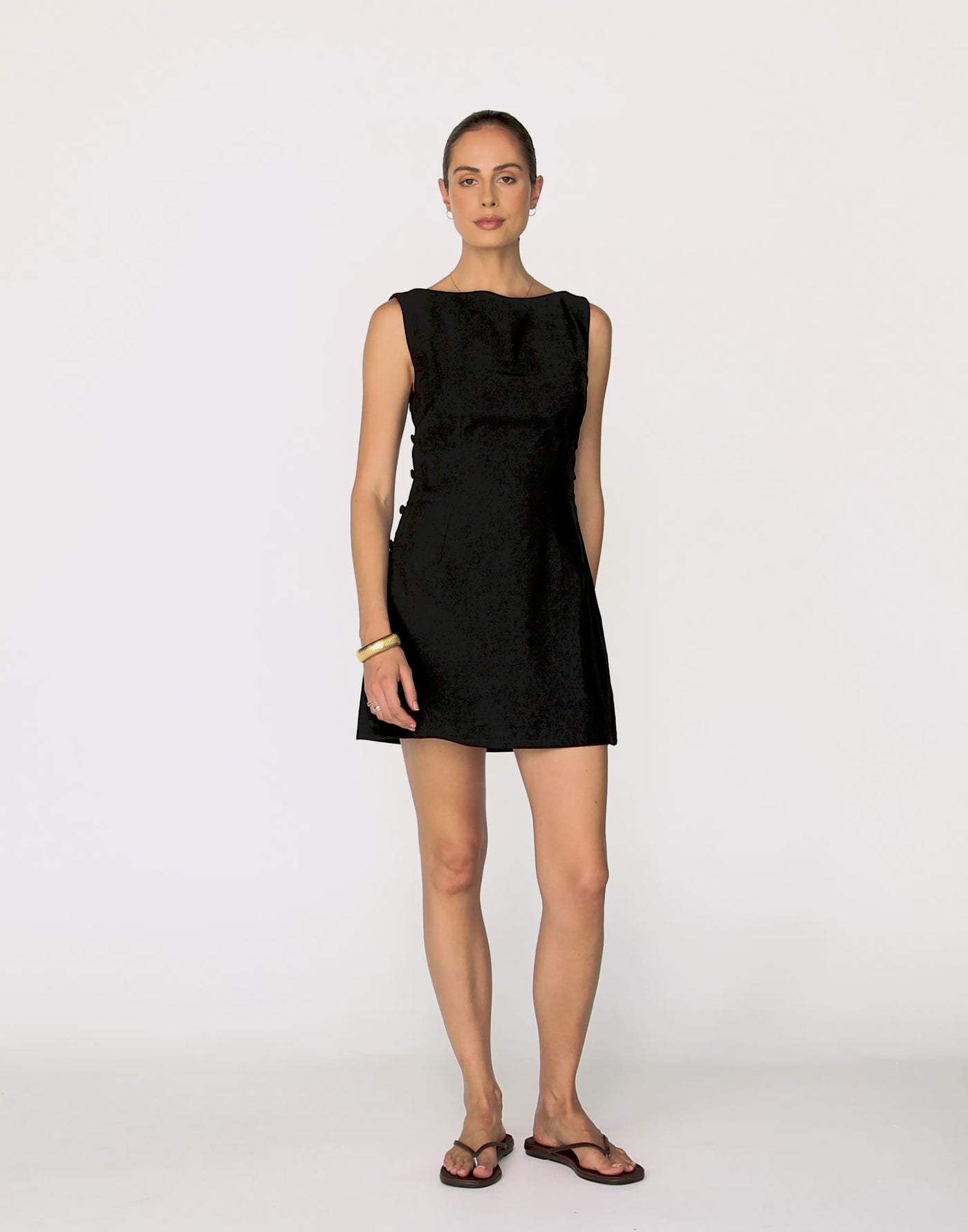 Elowen Mini Dress (Black)