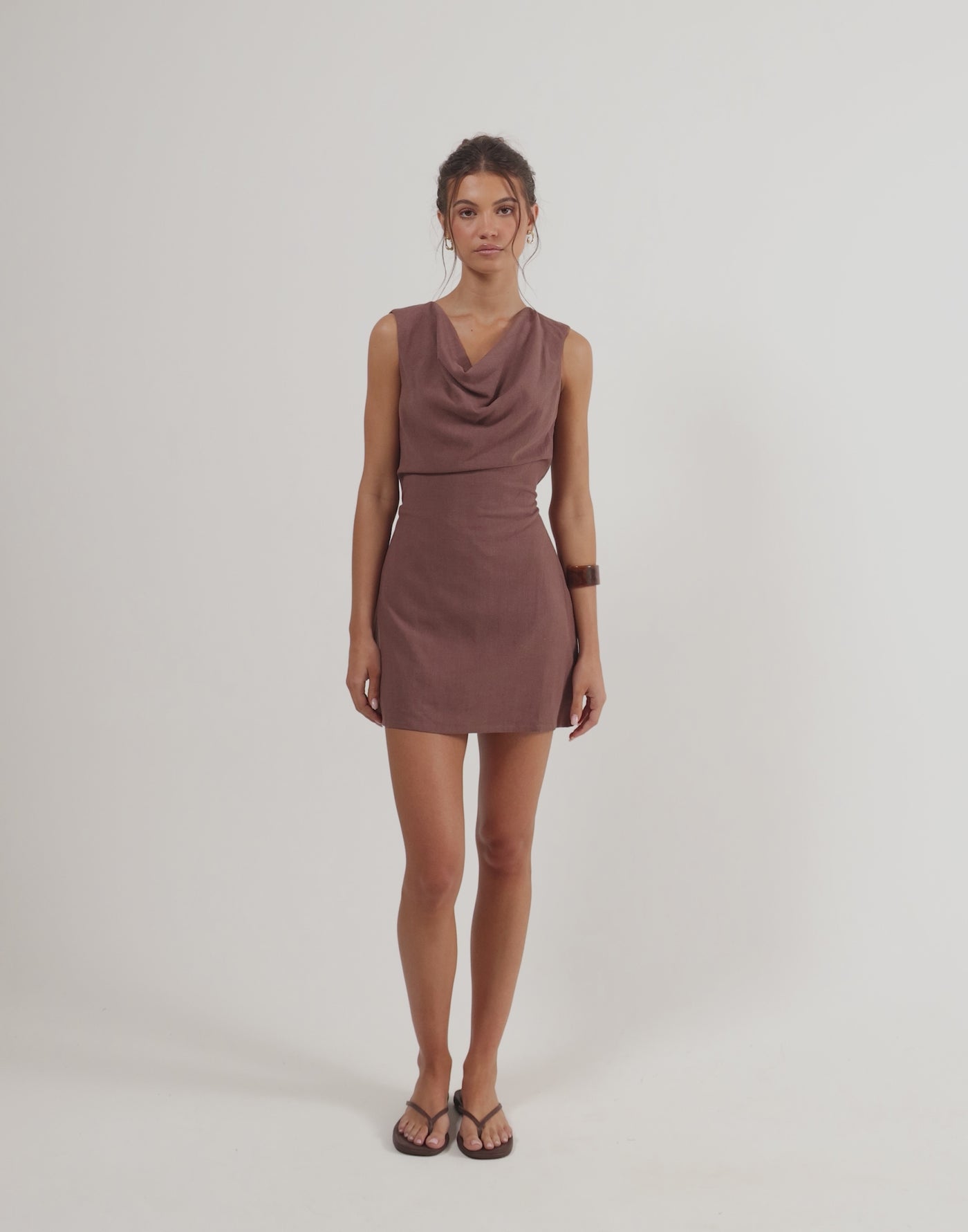 Shoreline Mini Dress (Oak)