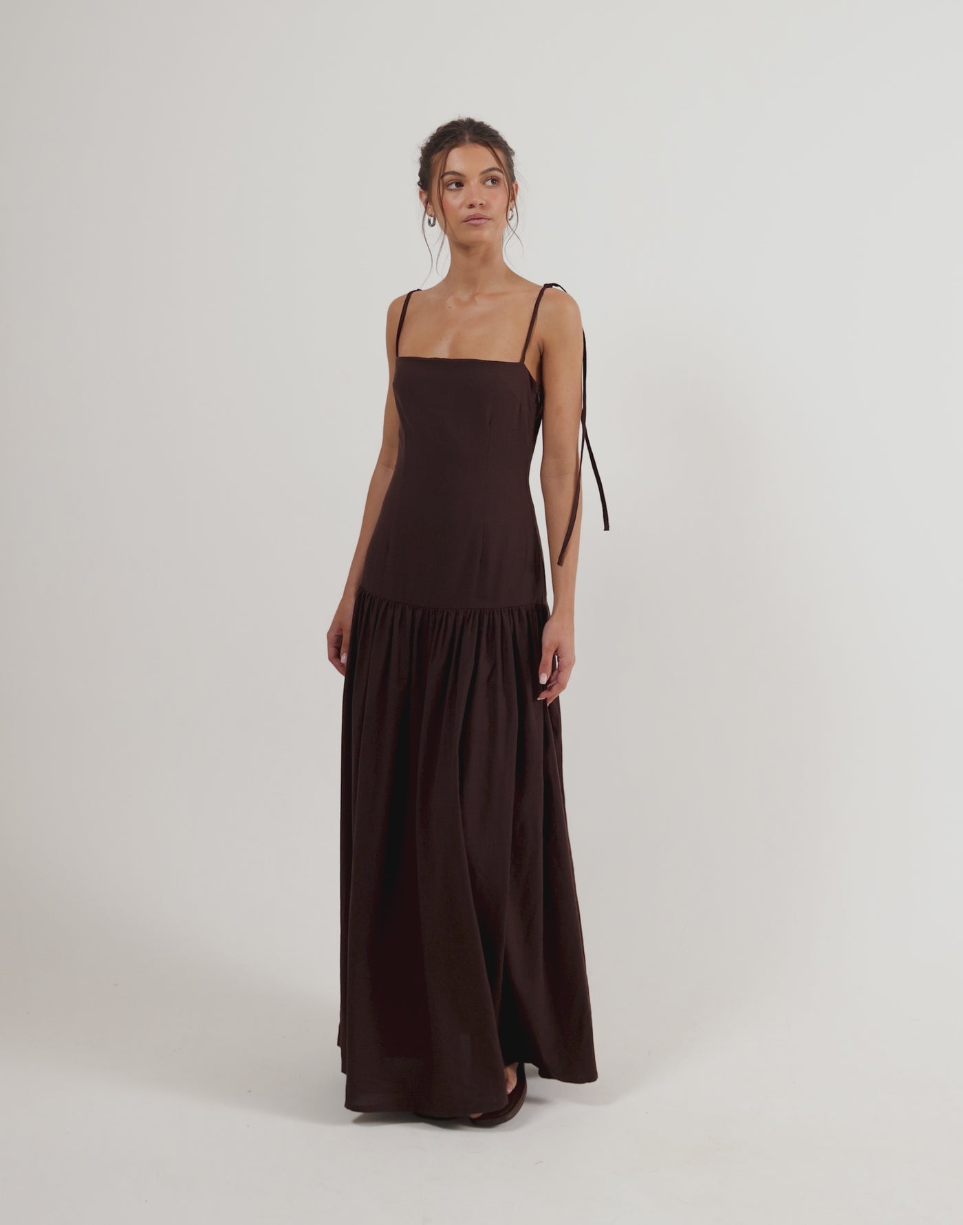 Hazel Maxi Dress (Chocolate)