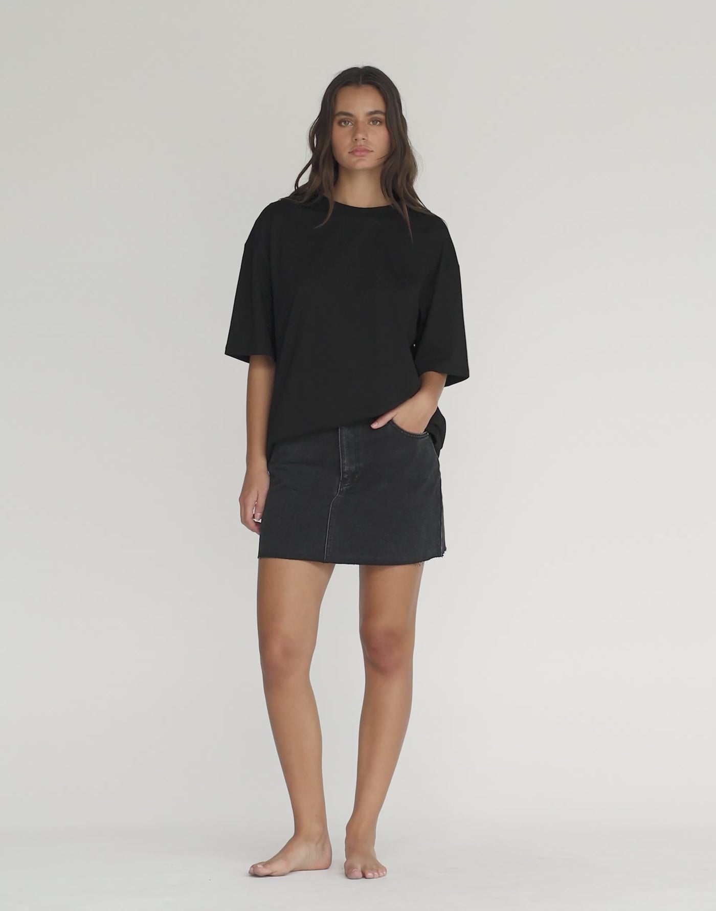 Luca Oversized Tee (Black)