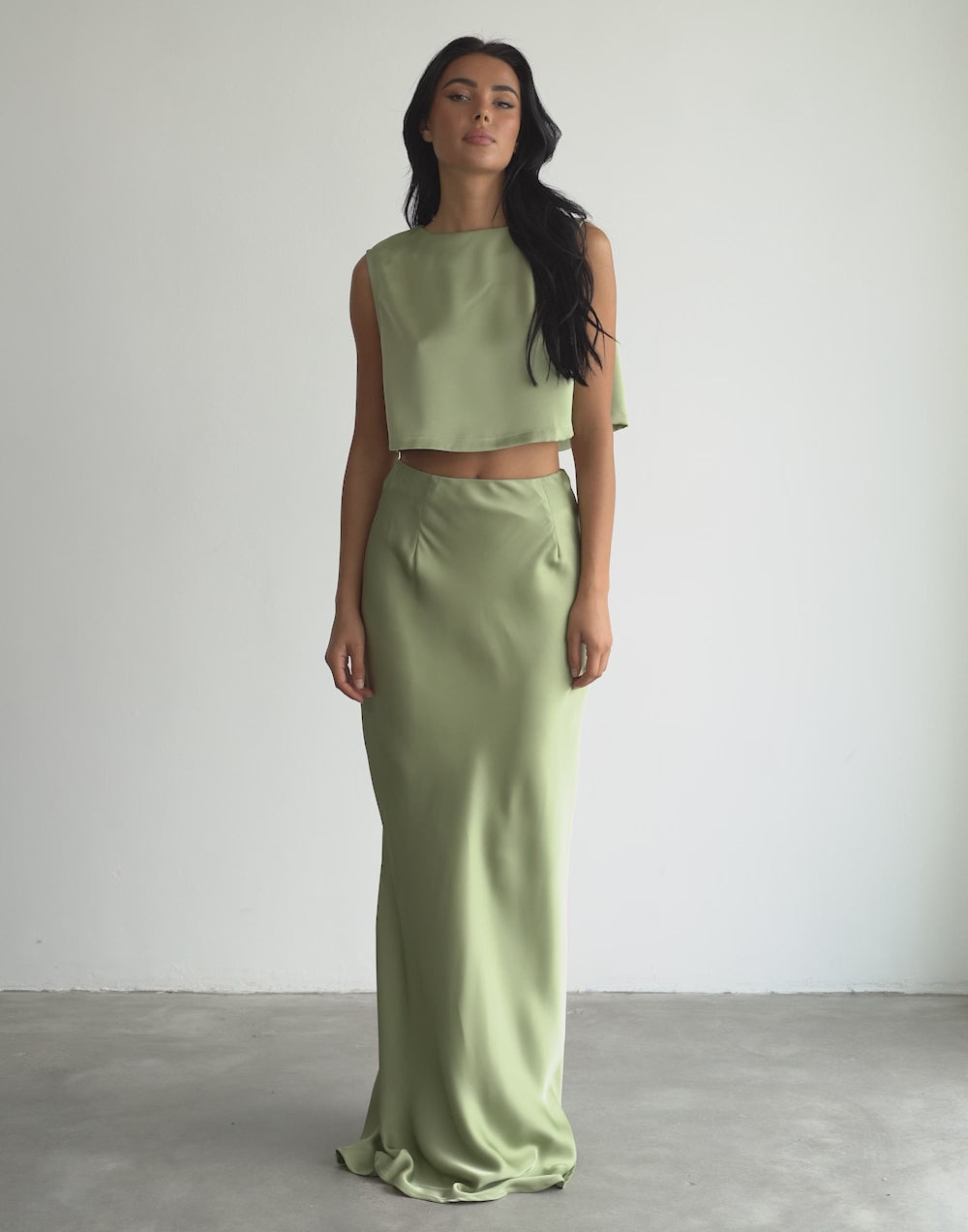 Sincerity Maxi Skirt (Sage)