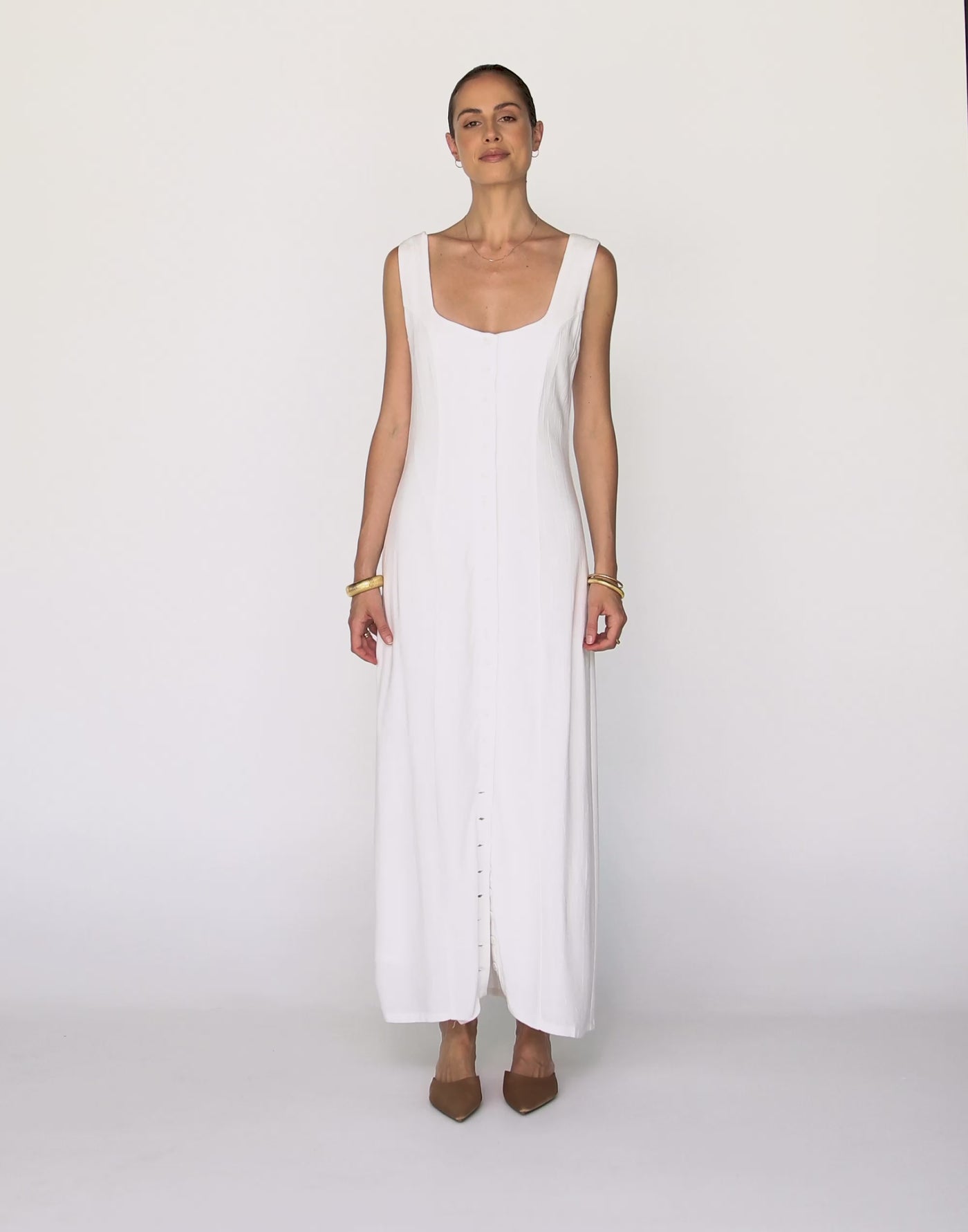 Joni Maxi Dress (White)