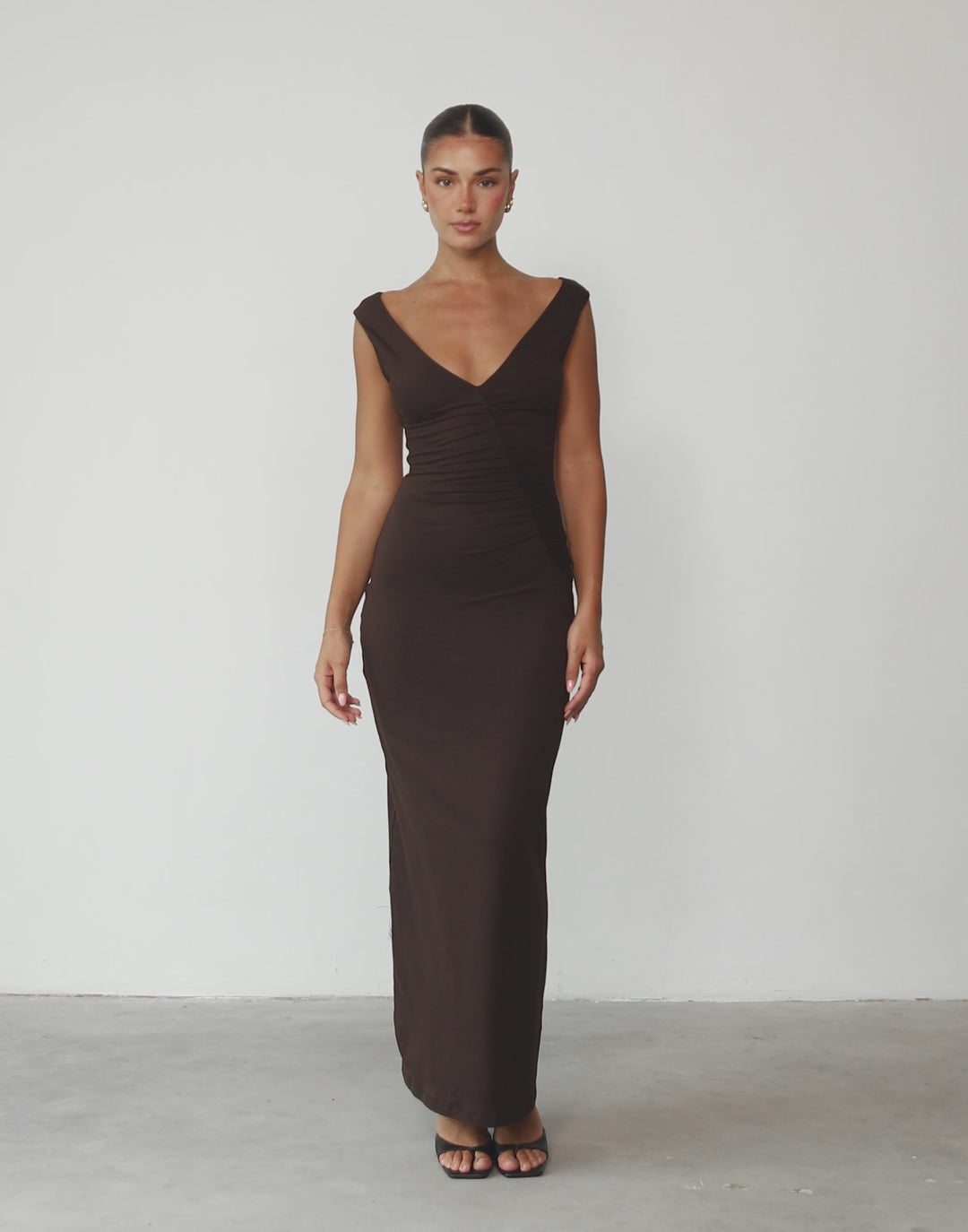 charcoal viola maxi dress Viola Maxi Dress (Chocolate) | CHARCOAL Exclusive