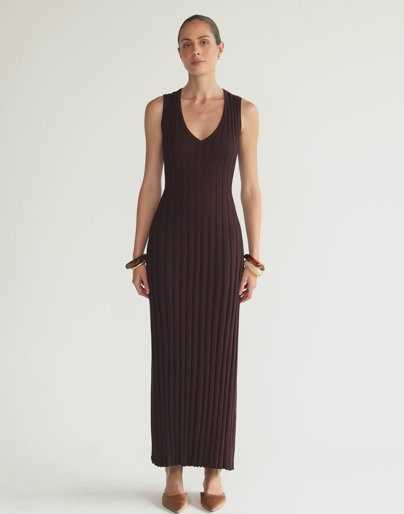 Mariposa Maxi Dress (Chocolate)