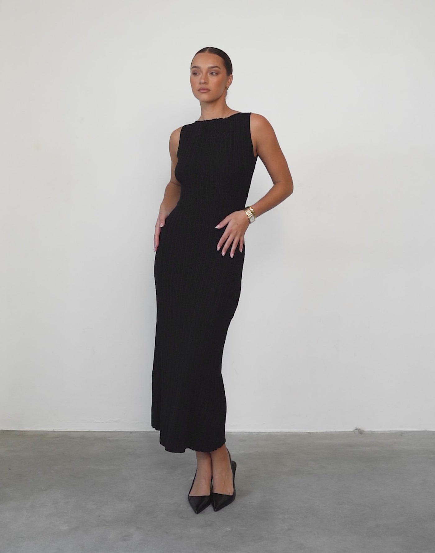 Kienna Maxi Dress (Black)