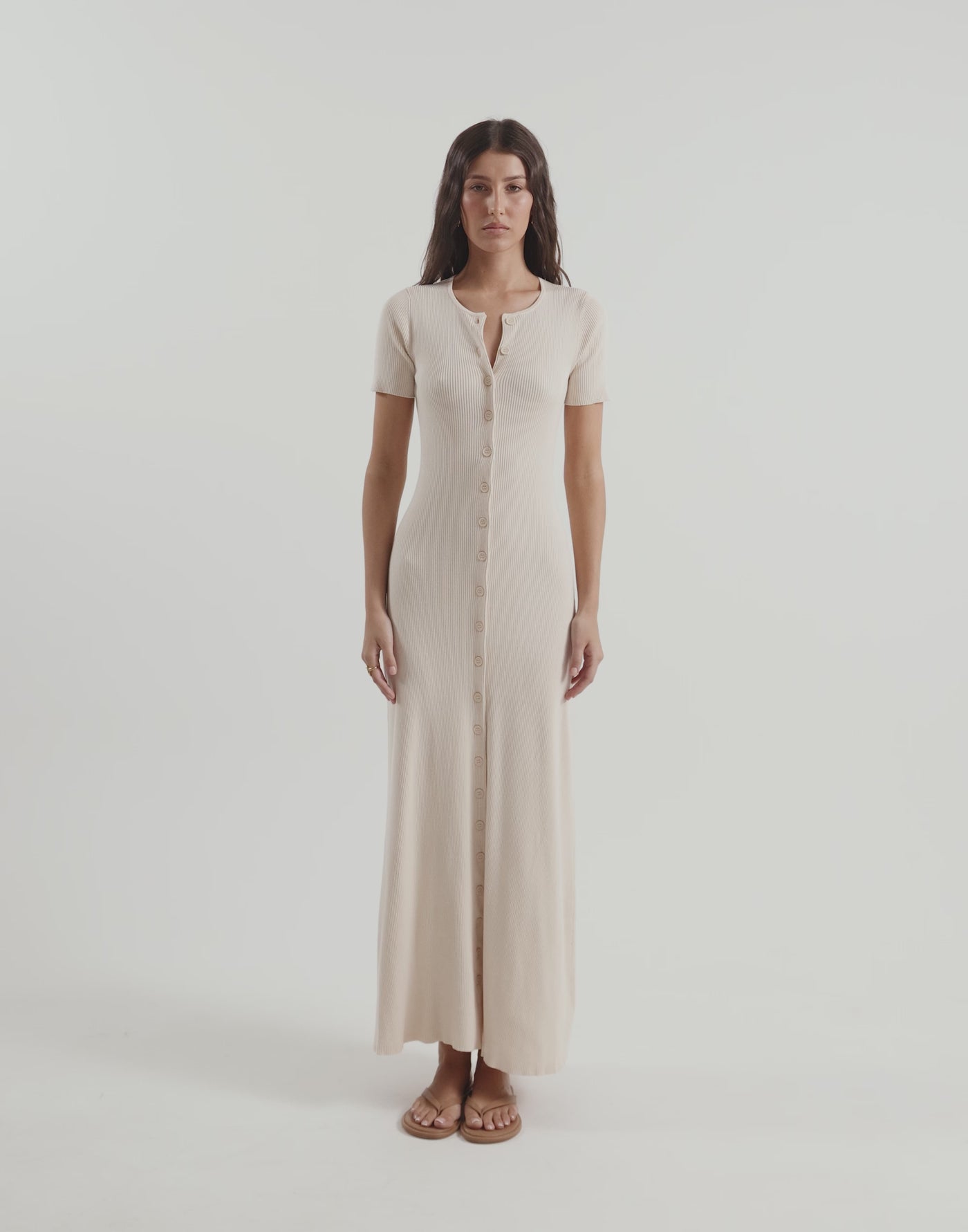 Enya Maxi Dress (Vanilla)