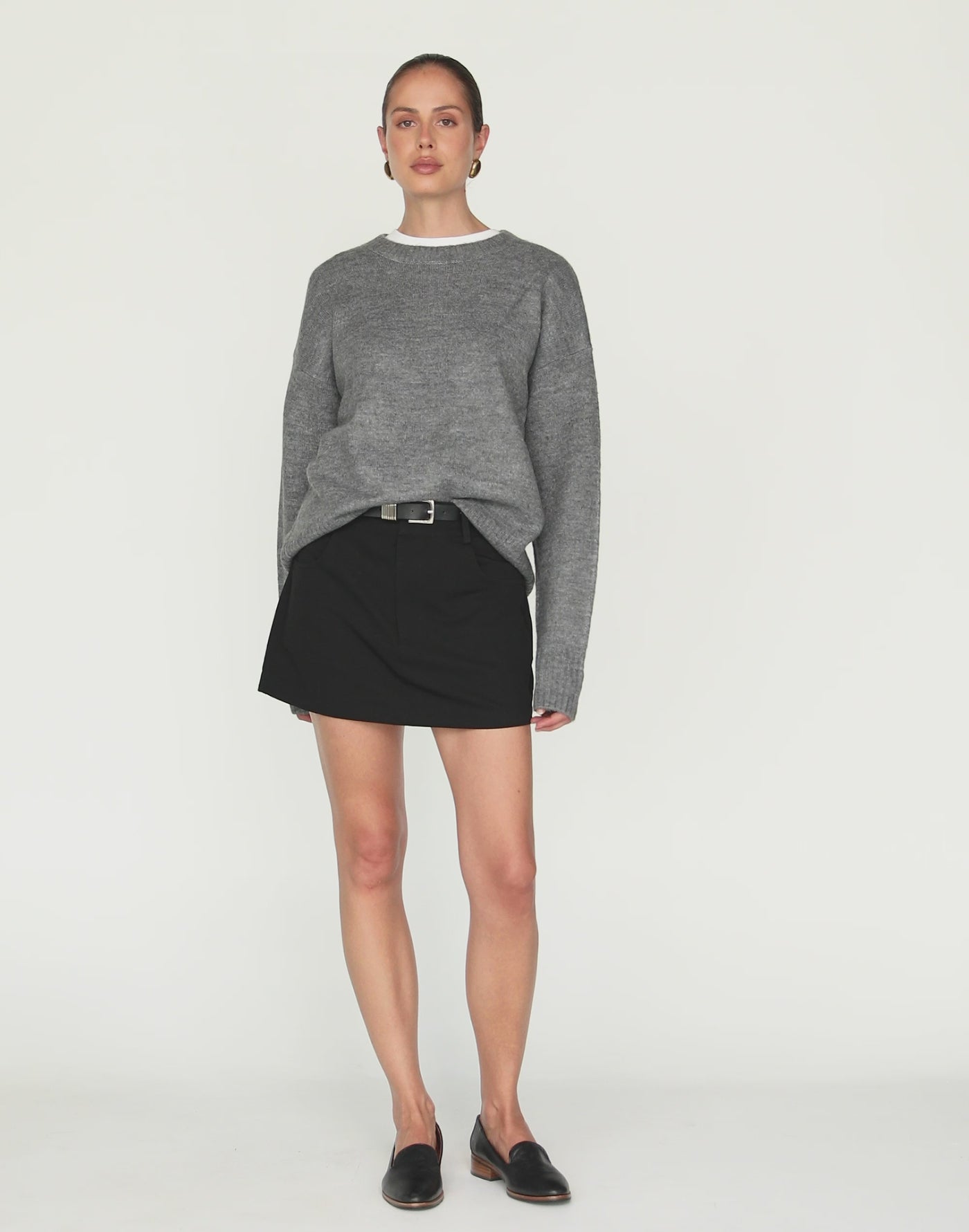 Alva Knit Jumper (Grey Marle)