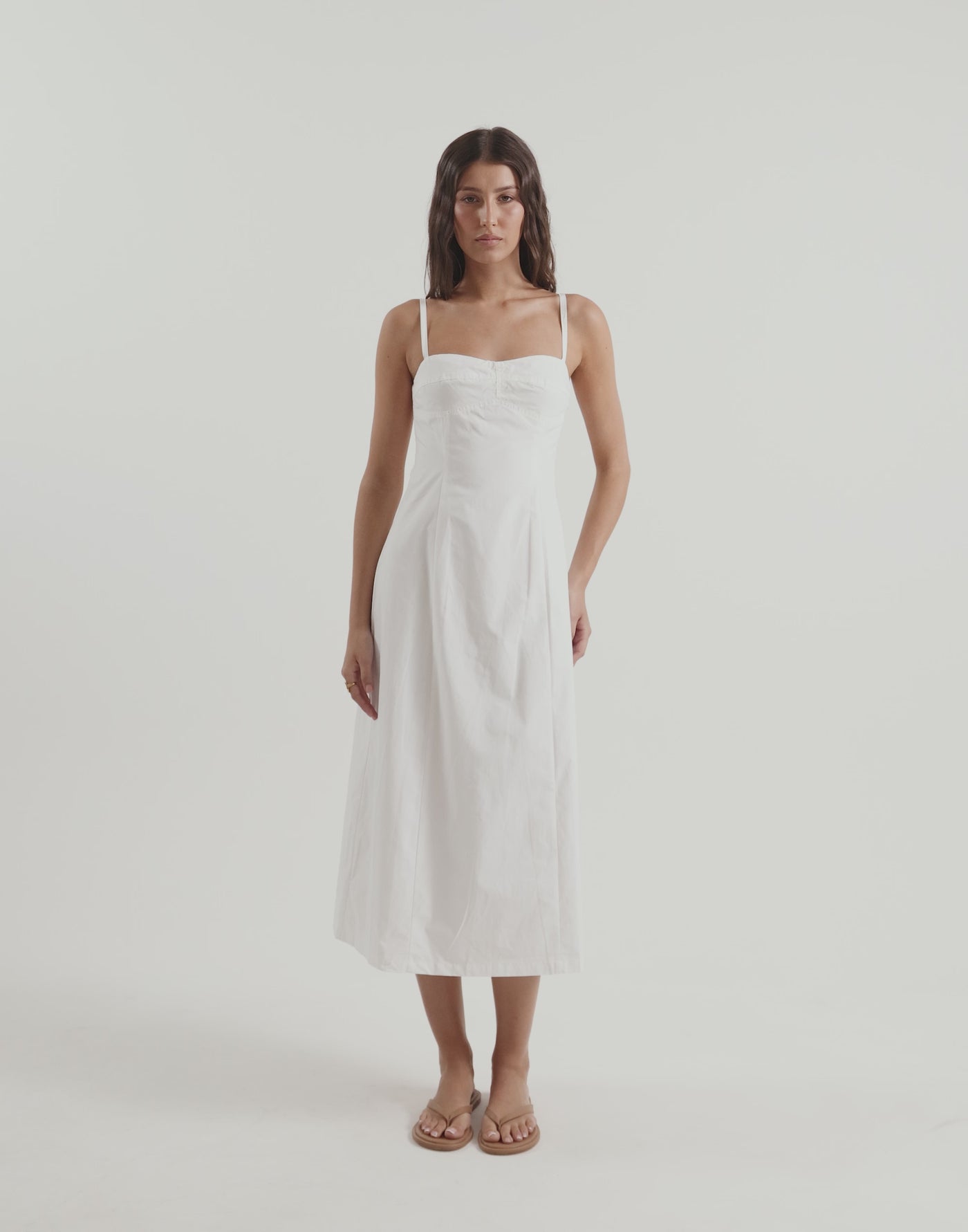 Duran Midi Dress (White)